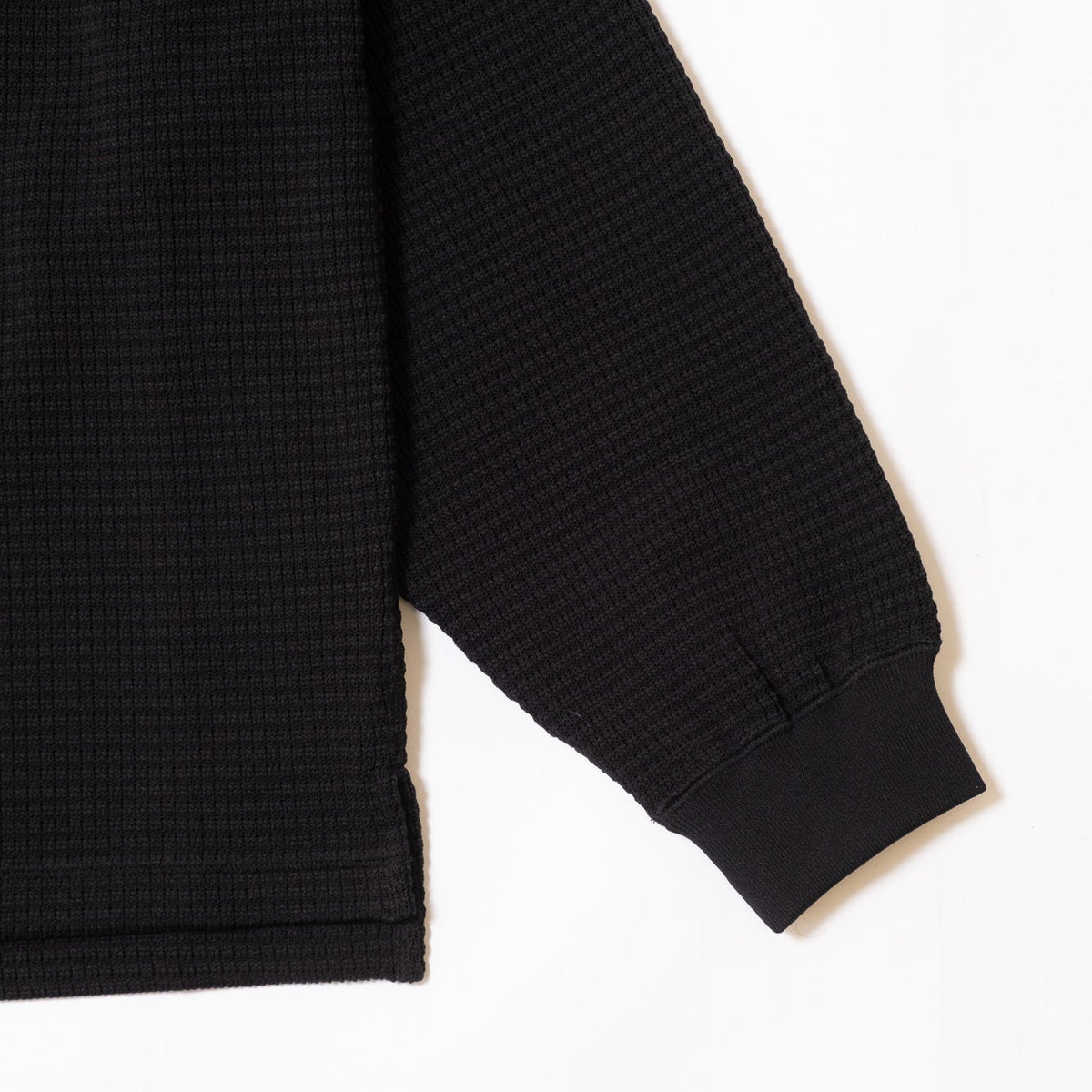 Cav Empt Waffle PE Jersey Zip Shirt - Black