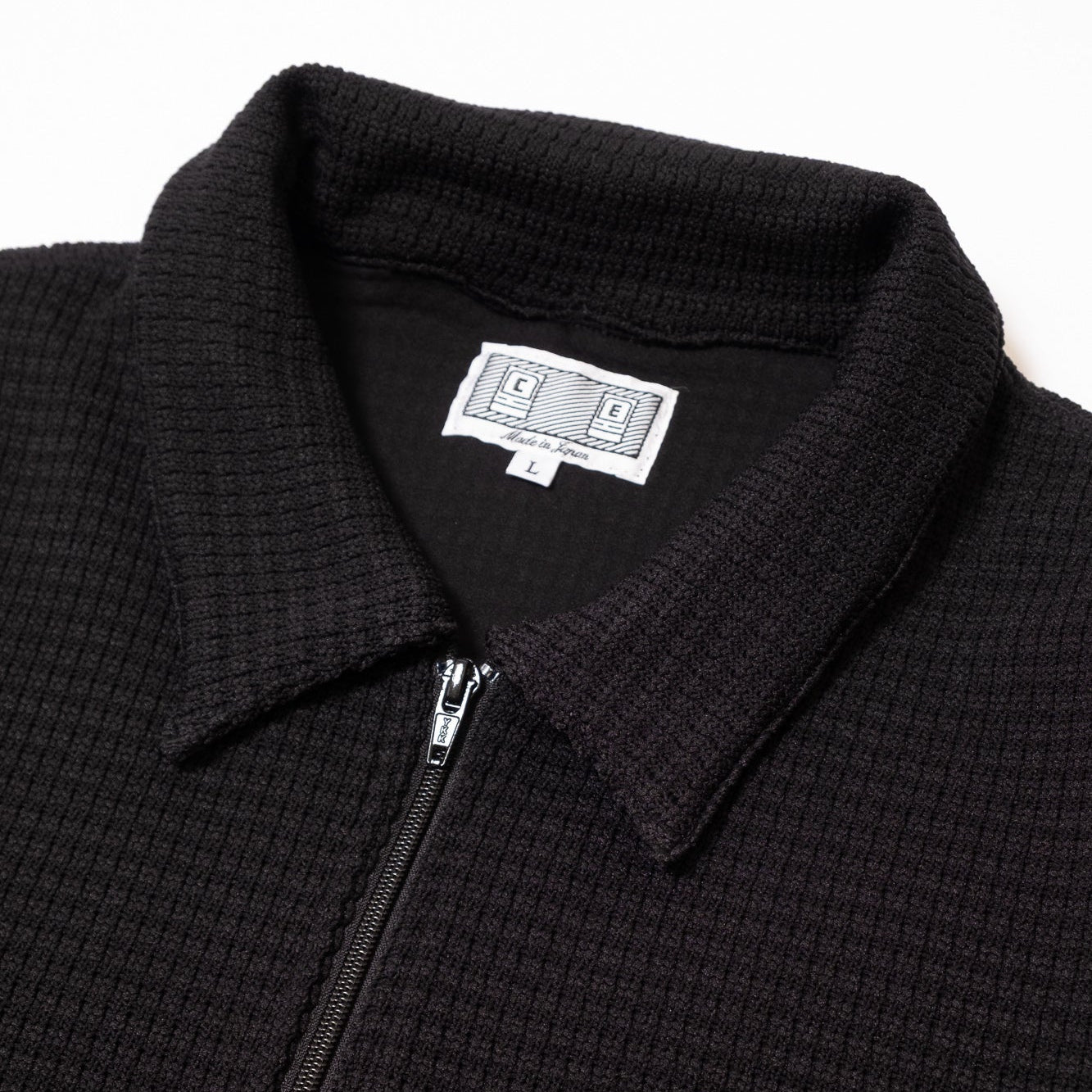 Cav Empt Waffle PE Jersey Zip Shirt - Black