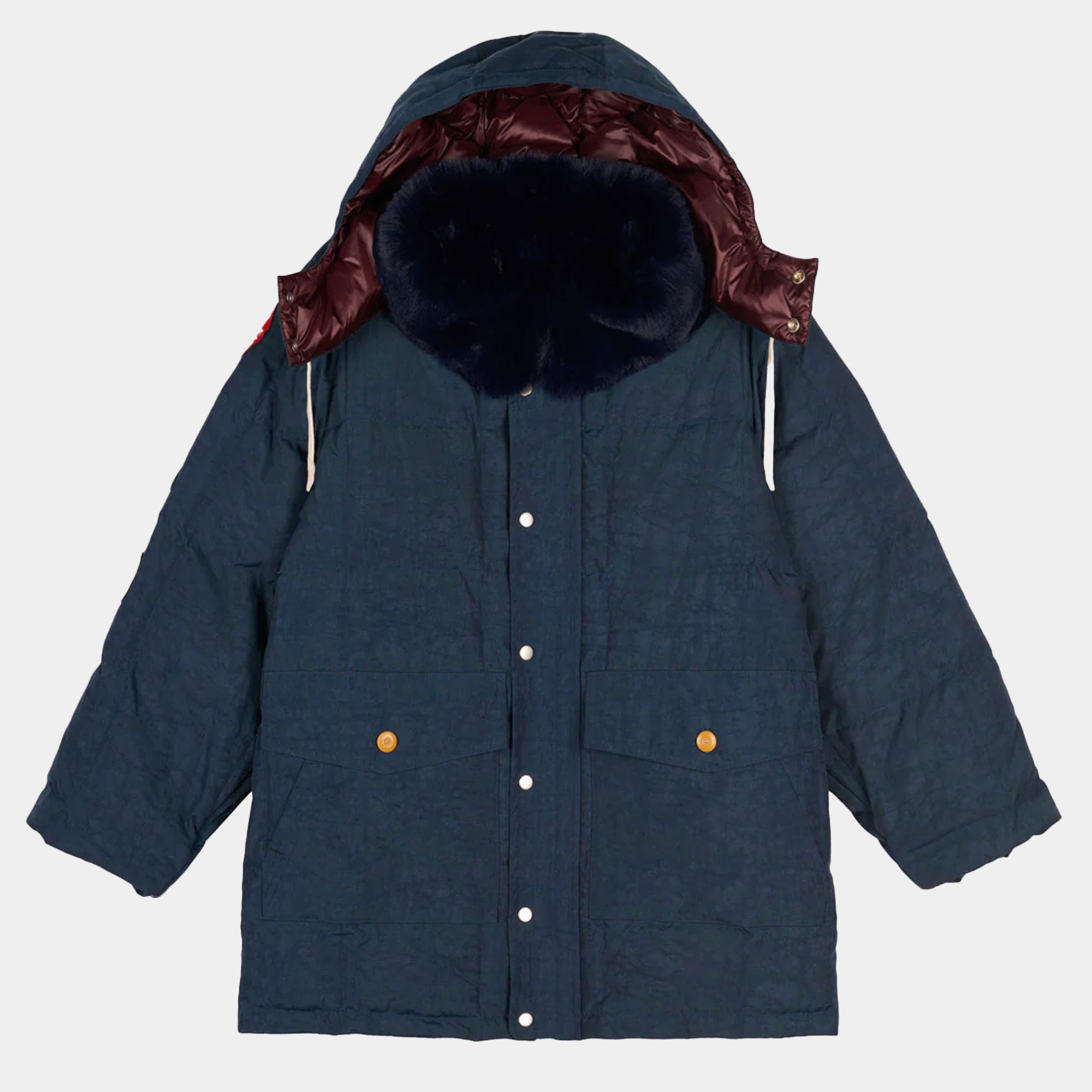 Brain Dead Homage Parka - Navy