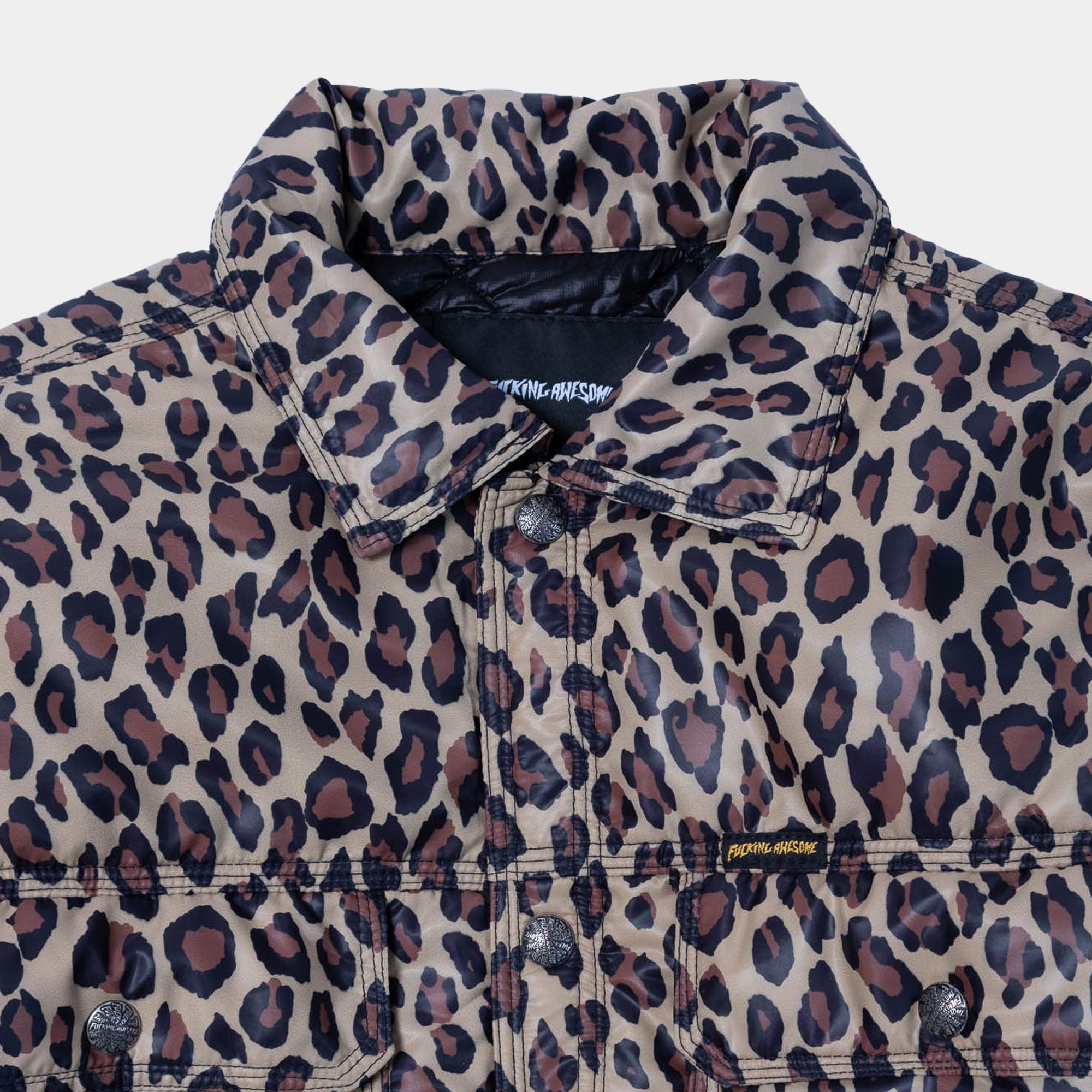 Fucking Awesome Nylon Oversized Trucker - Leopard