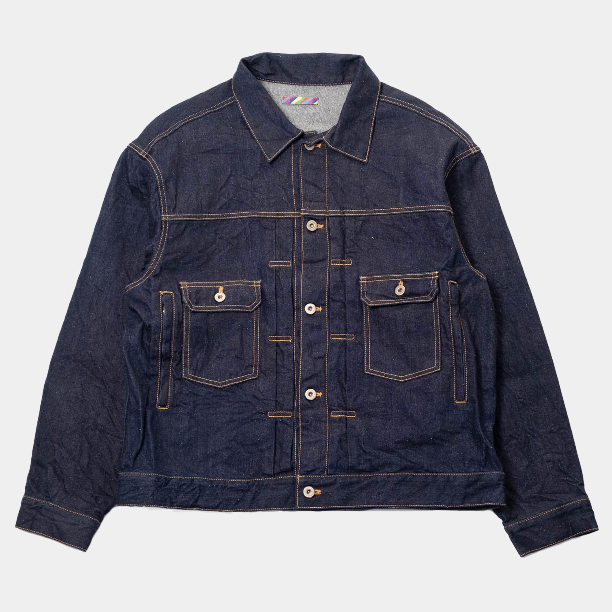 is-ness Silk Denim Jacket - Indigo