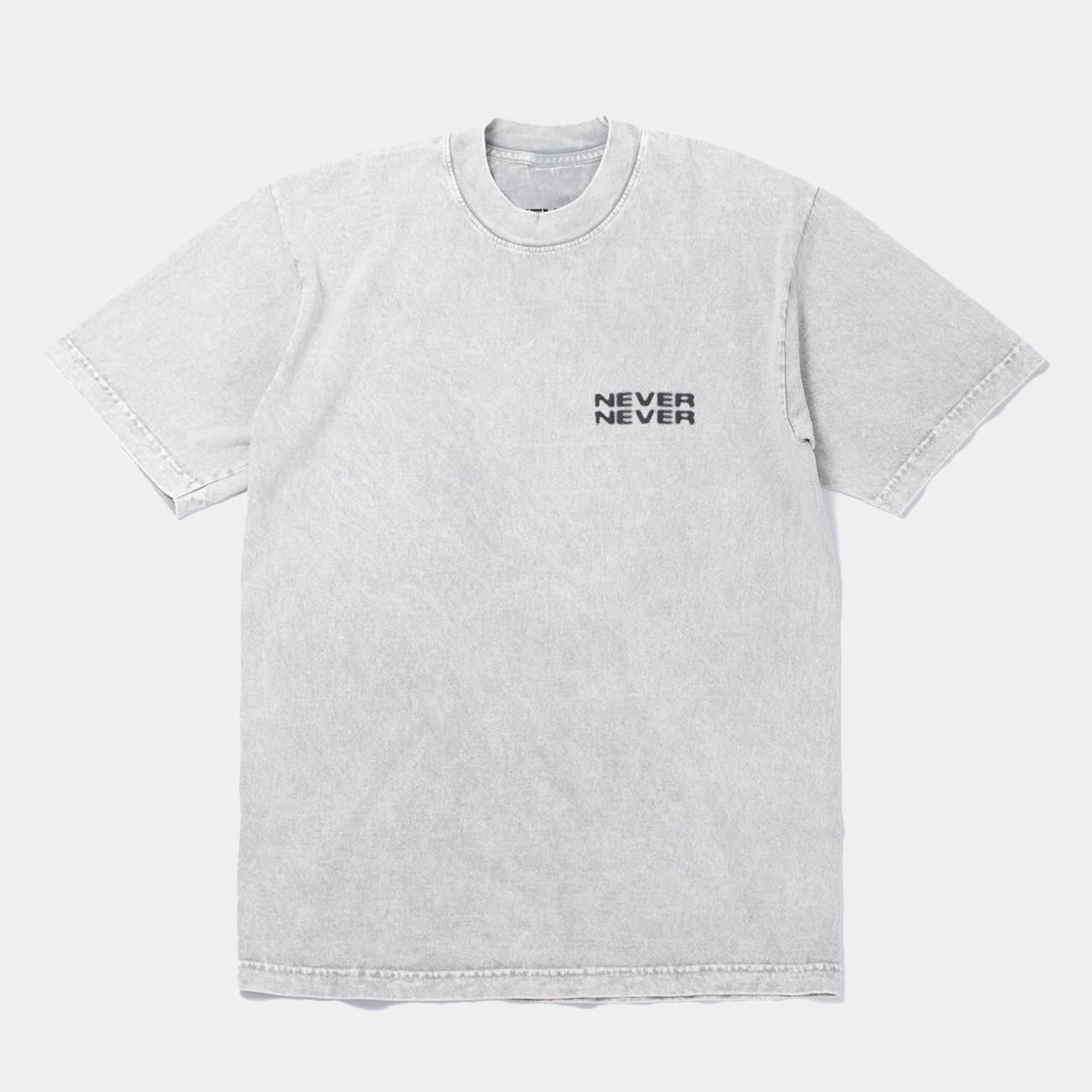 Never Never Halftone Stack Tee - Limestone