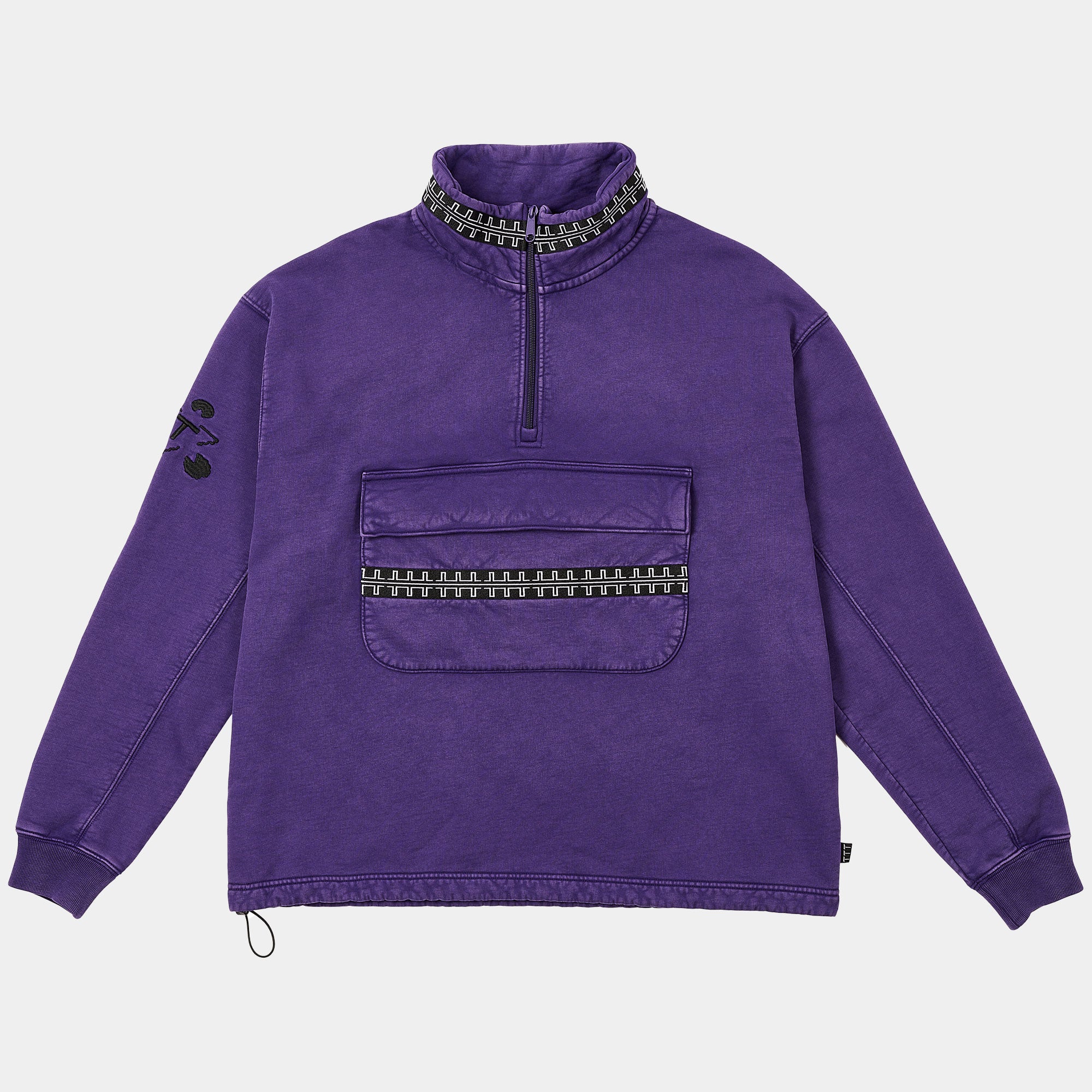 The Trilogy Tapes TTT Pulse Funnel Neck Crew - Purple