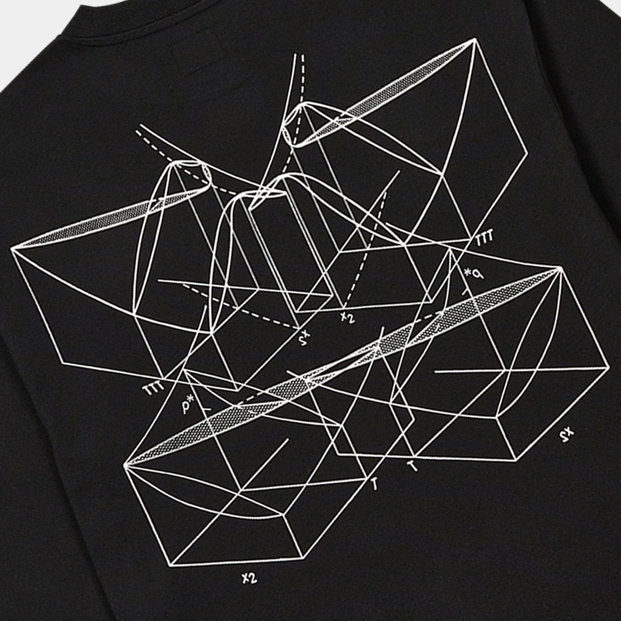 The Trilogy Tapes Graph LS T-Shirt - Black