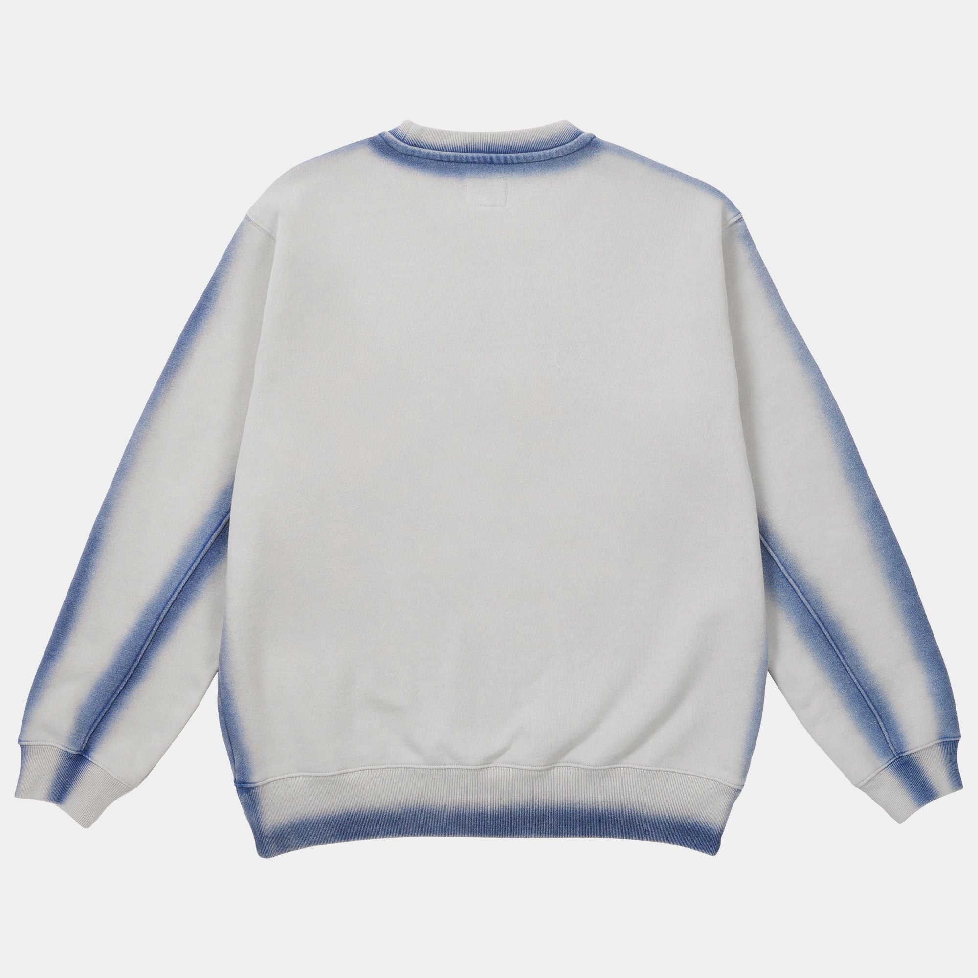 The Trilogy Tapes Overdye Crew Sweatshirt - Grey/Blue