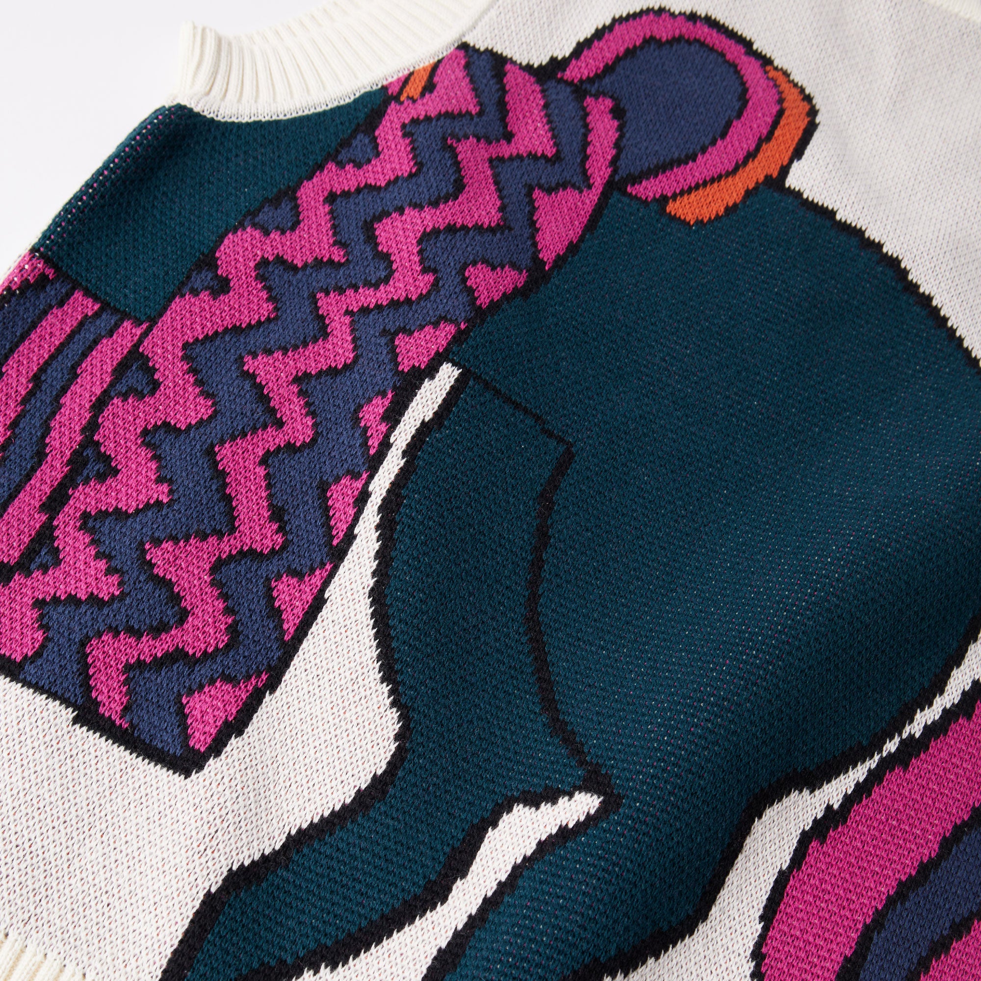 By Parra Knitted Horse Knitted Spencer - Off White