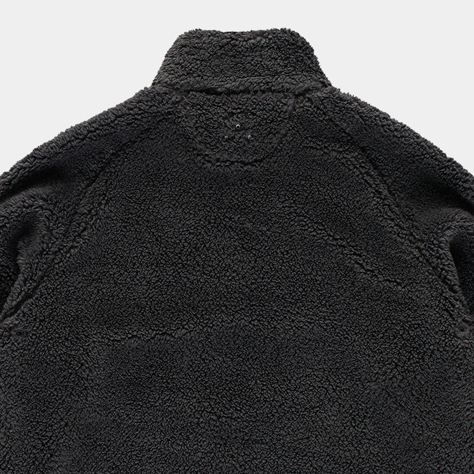 Pop Trading Company Arch Halfzip Fleece Sweat - Charcoal