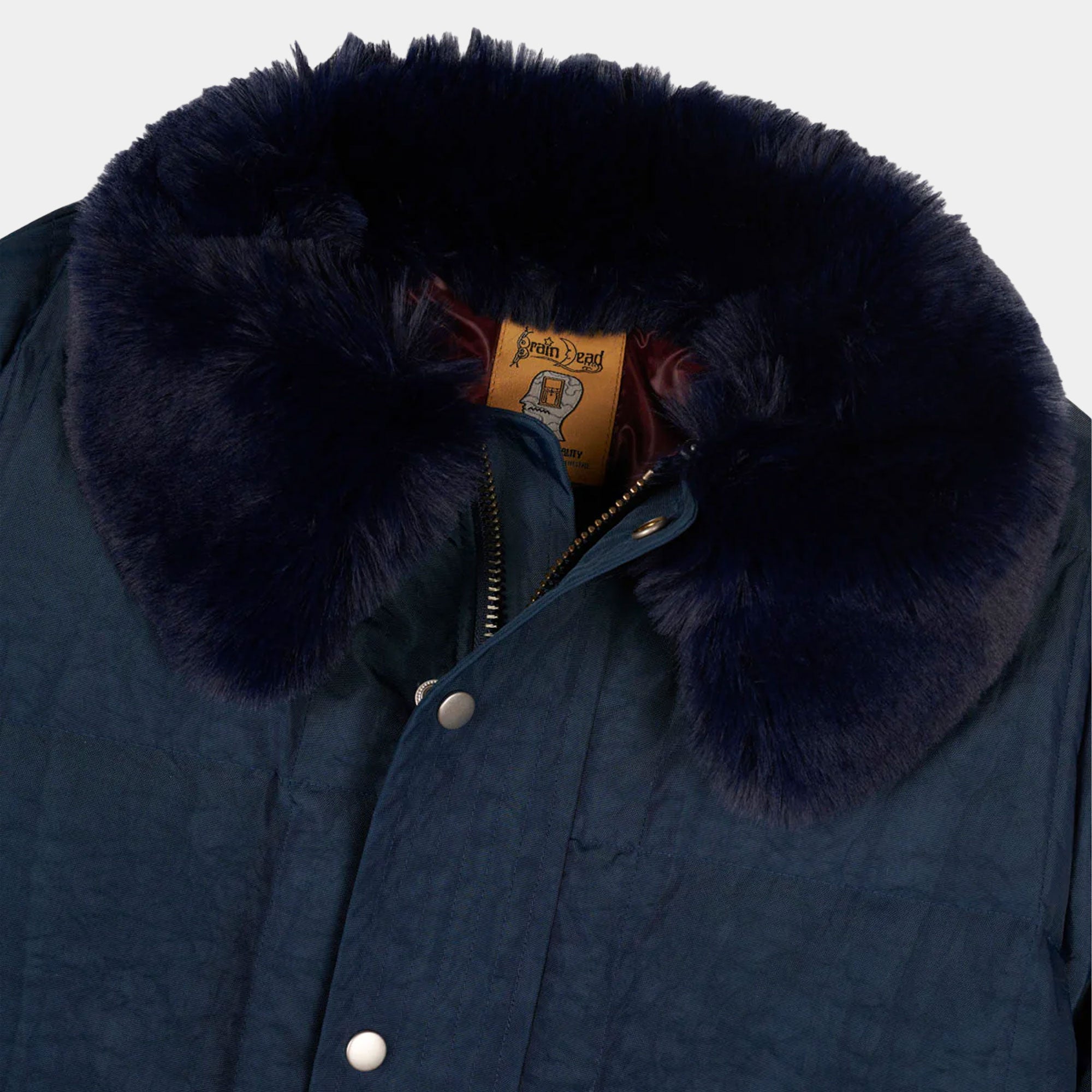 Brain Dead Homage Parka - Navy