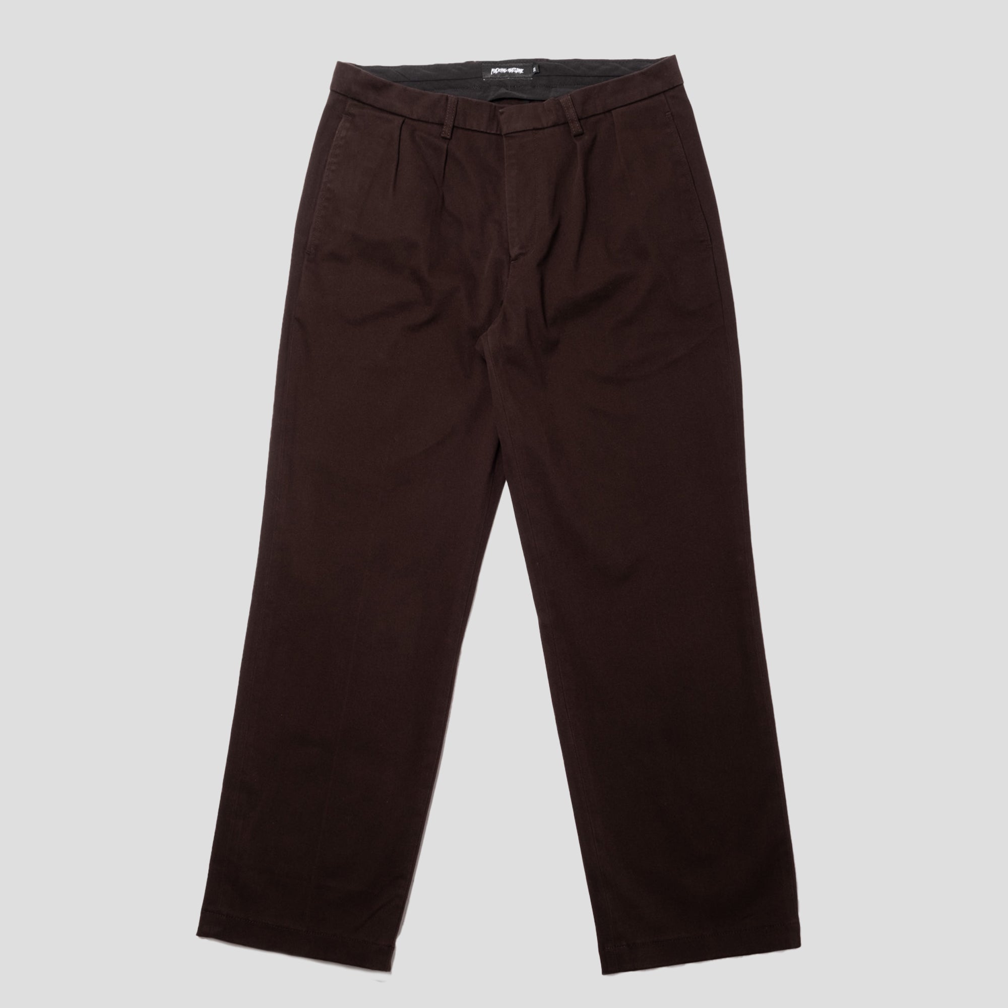 Fucking Awesome Pleated Chinos - Brown