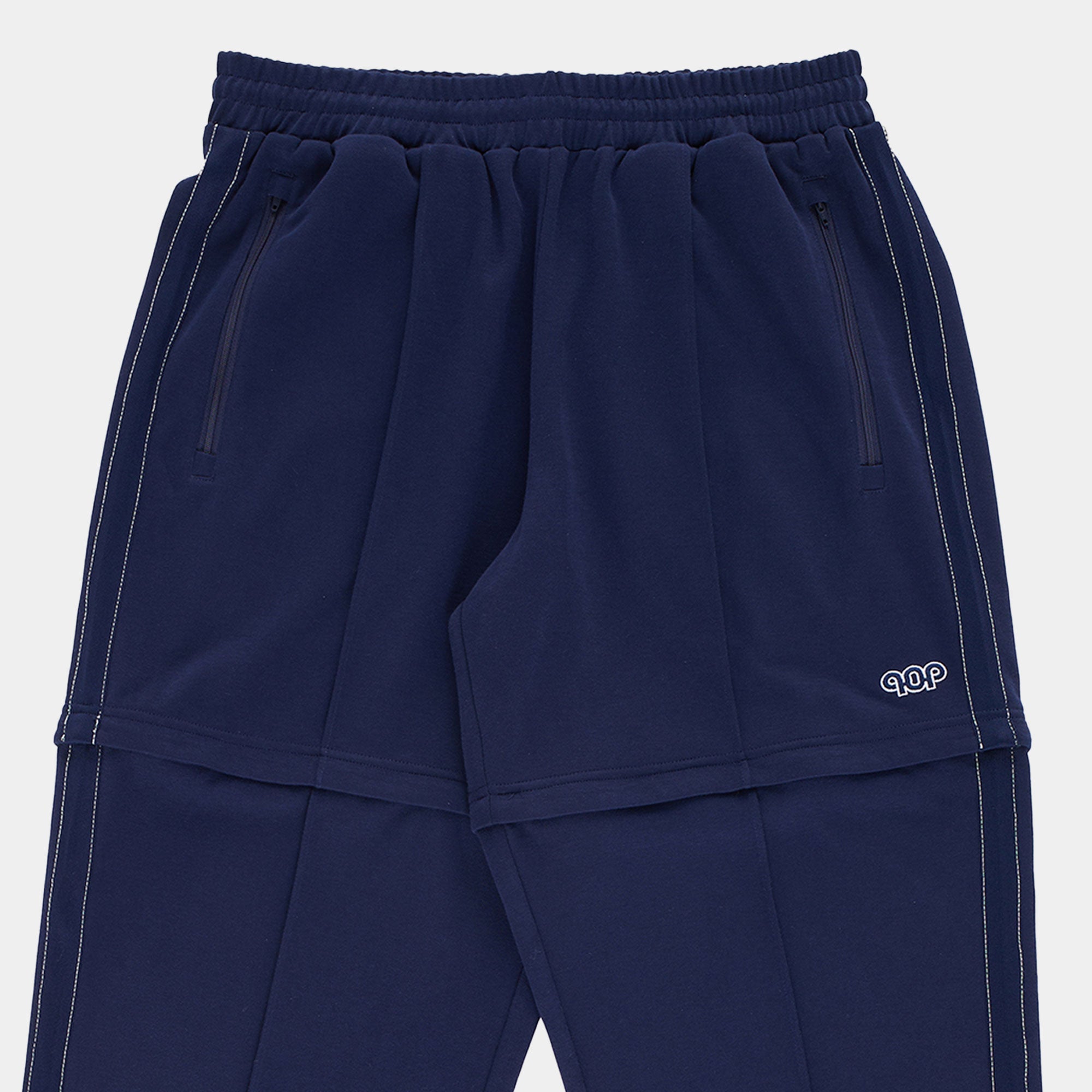 Pop Trading Company Pub Zip Off Track Pants - Navy