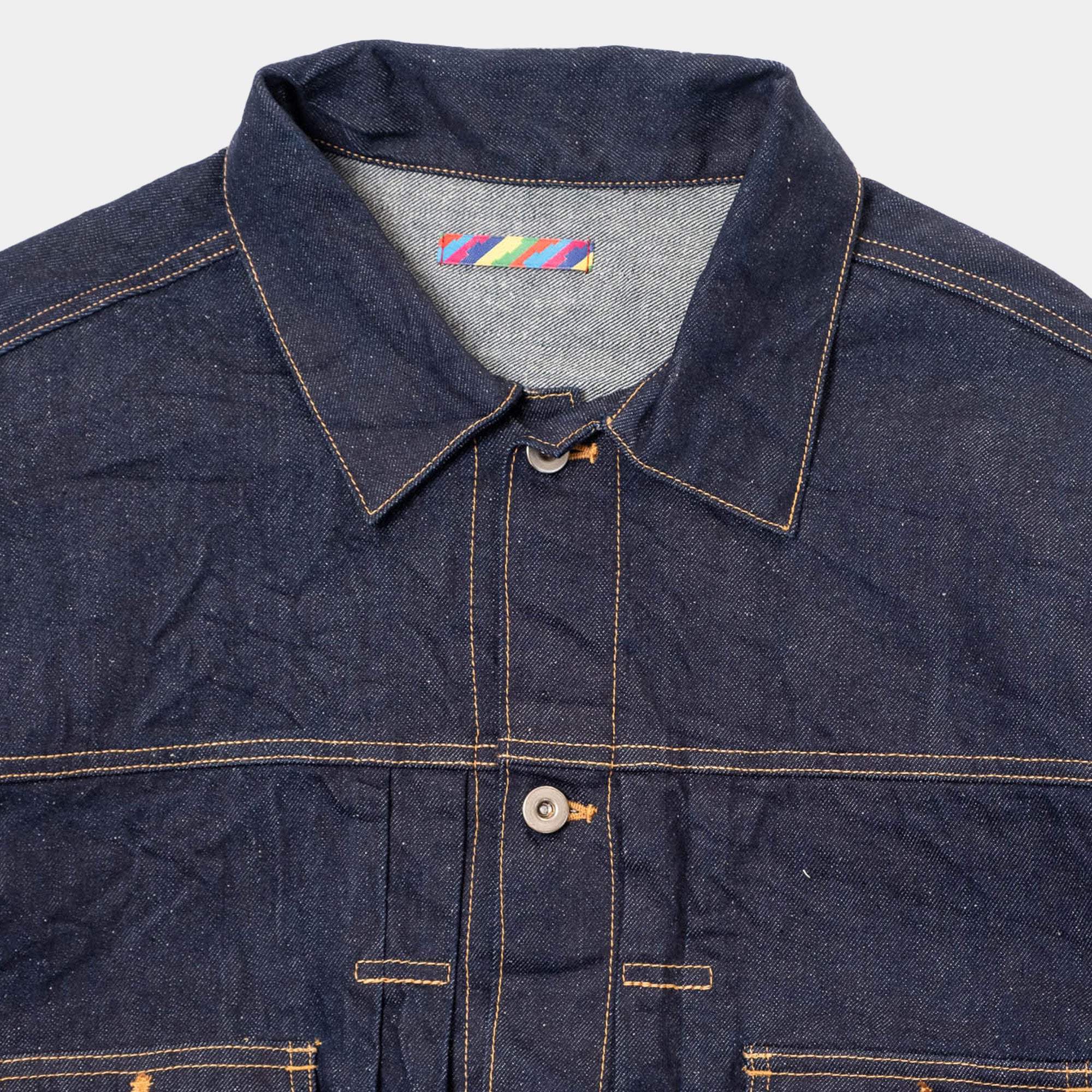 is-ness Silk Denim Jacket - Indigo