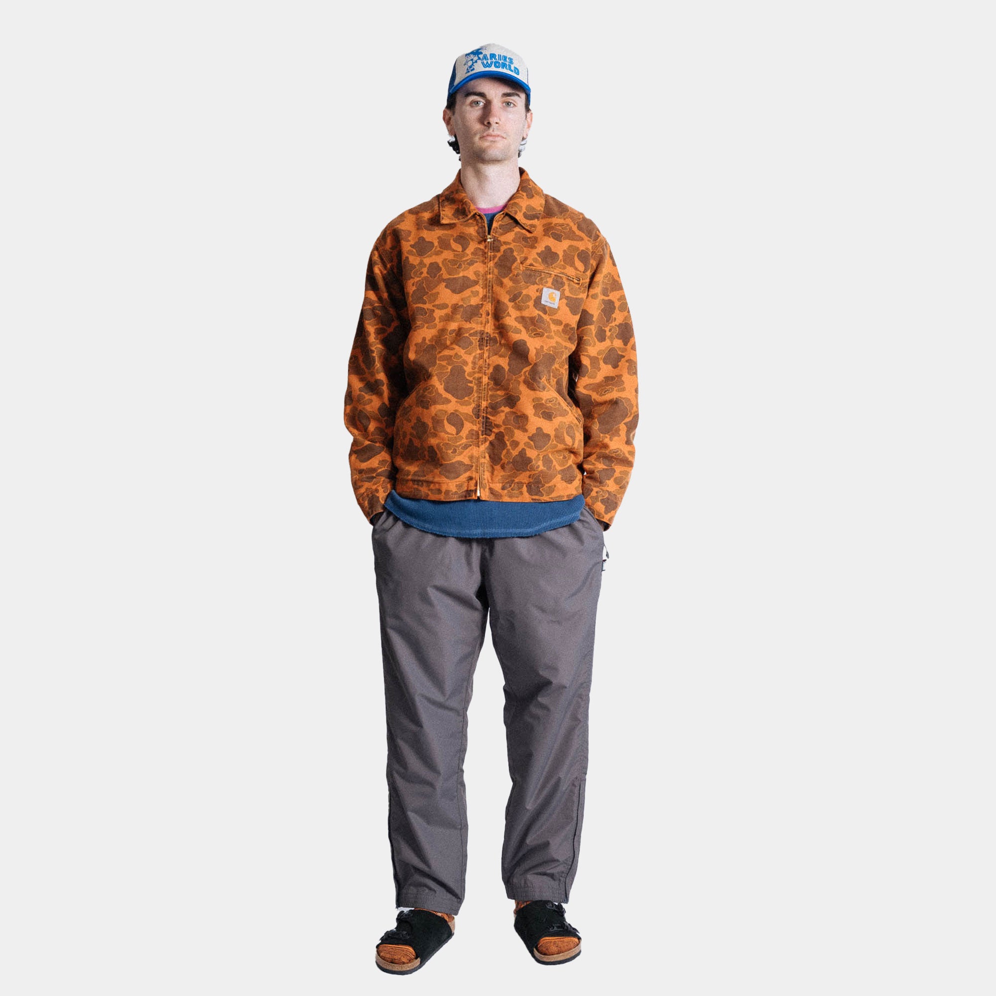 Carhartt WIP Duck Detroit Jacket - Tumeric Duck Camo