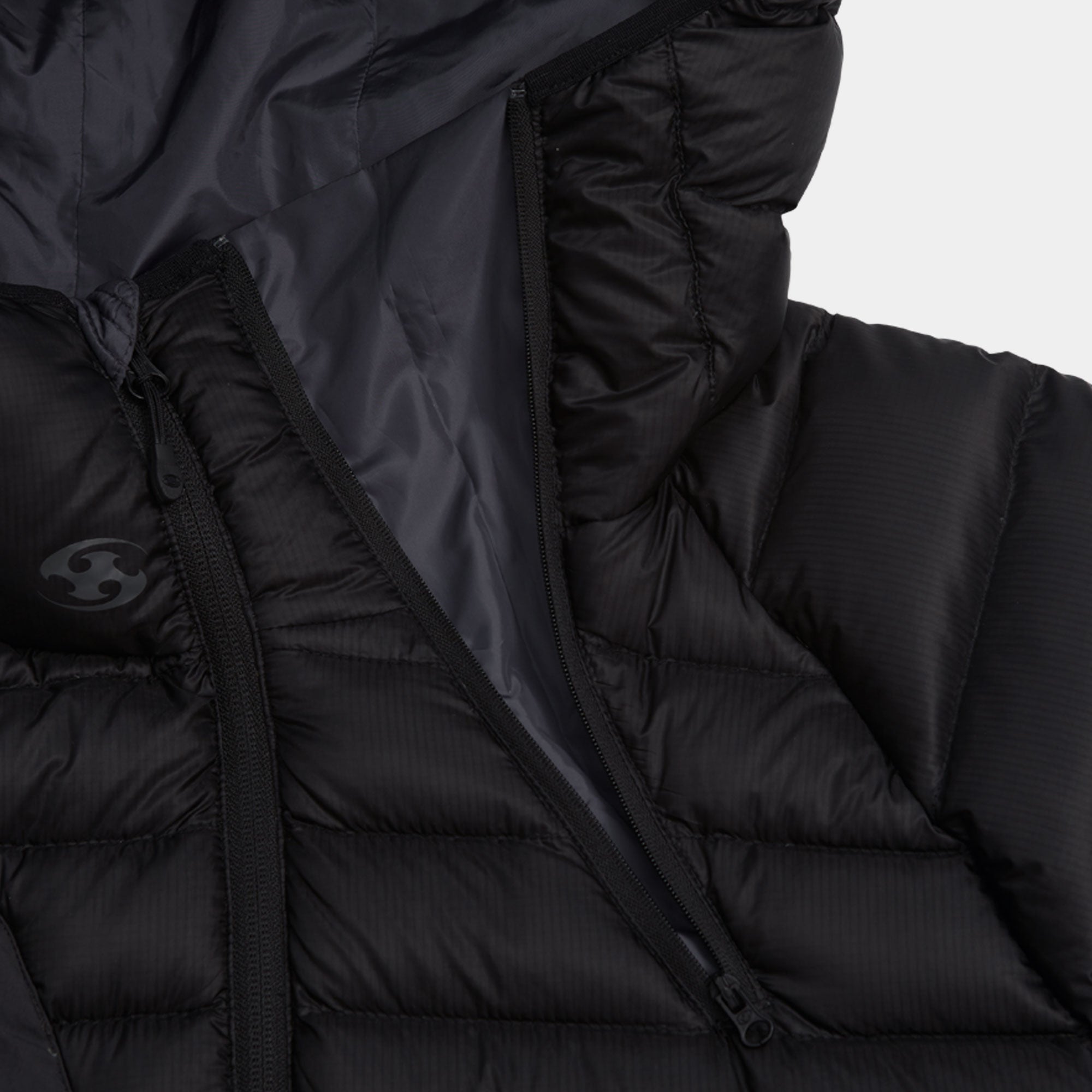 San San Gear Paneled Puffer Jacket - Black