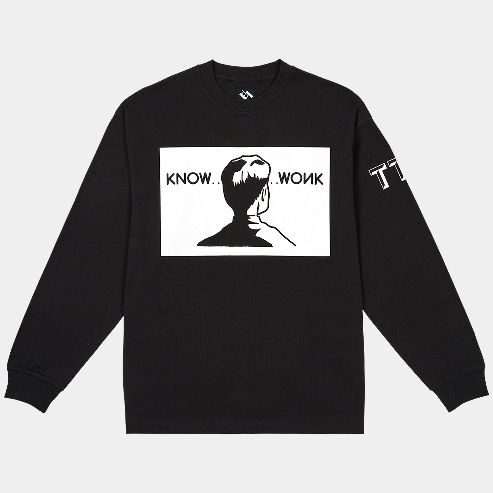 The Trilogy Tapes Know Wonk LS T-Shirt - Black