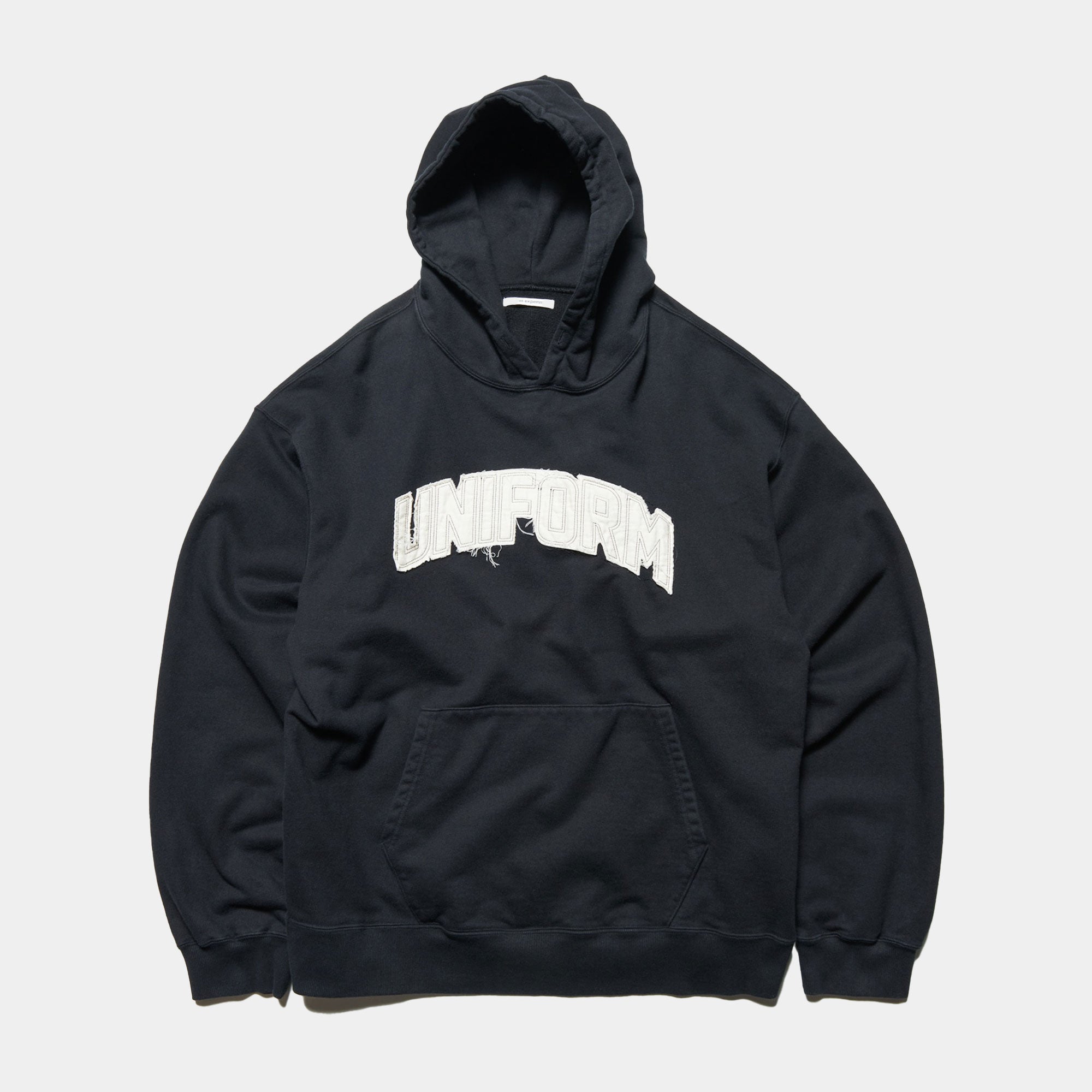 Uniform Experiment Cut Out Logo Sweat Hoodie - Black