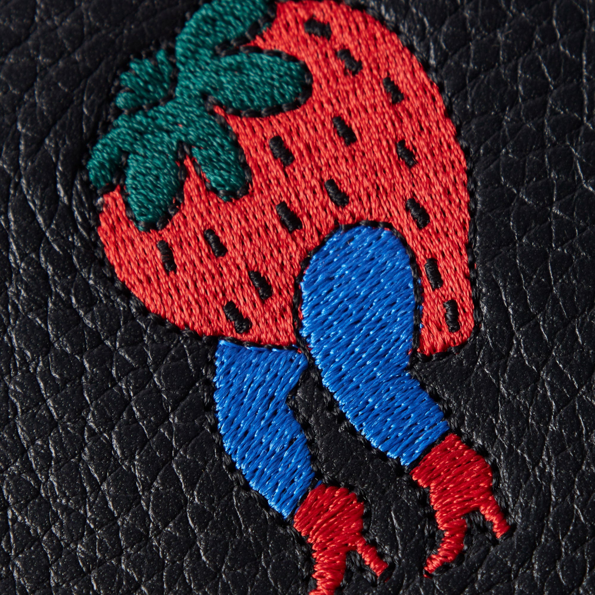 By Parra Strawberry Money Wallet - Black