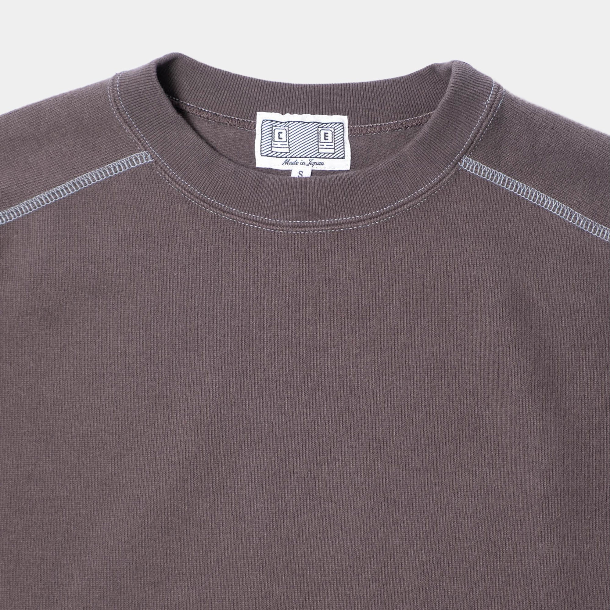 Cav Empt Crew Neck DBL Knit Long Sleeve - Charcoal