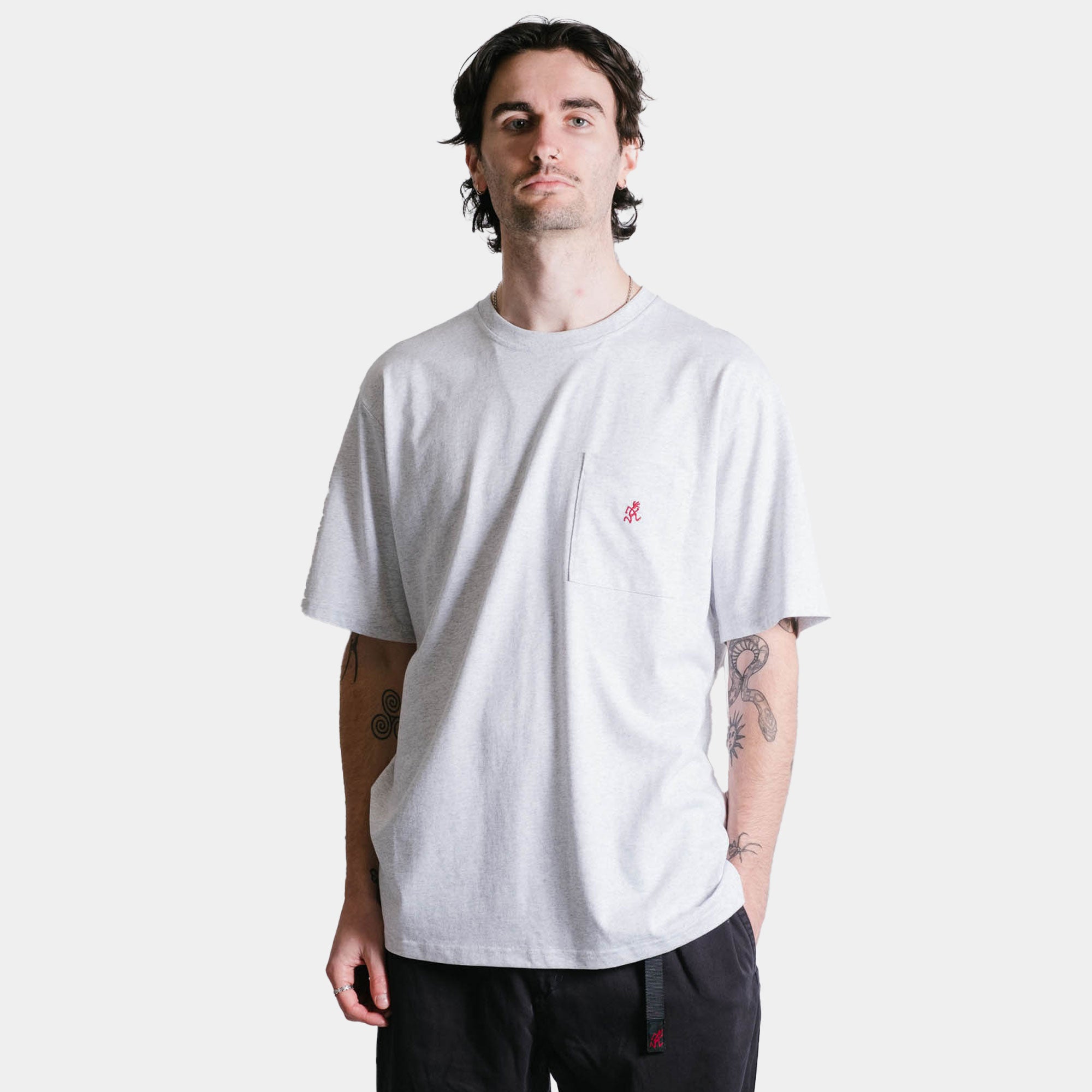 Gramicci One Point Tee - Grey Heather