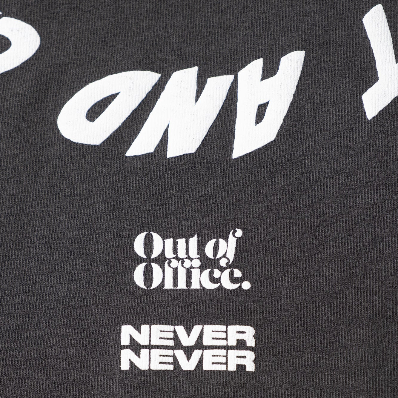 Never Never X Out Of Office Pin Tee - Washed Black
