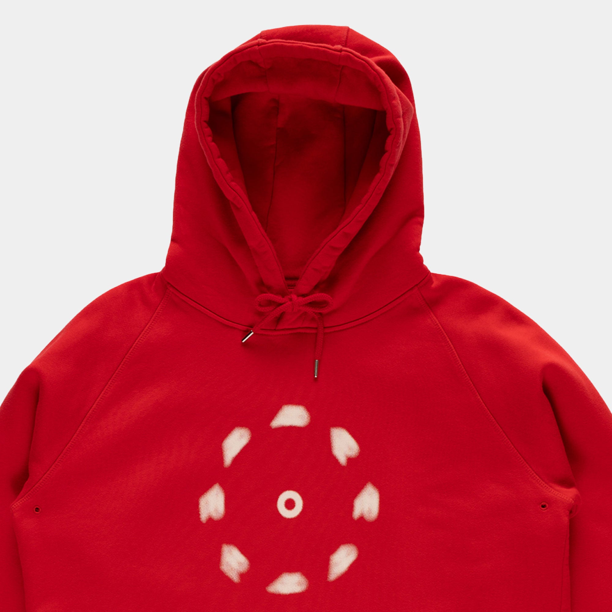 Pop Trading Company Blurred Hooded Sweat - Goji Berry