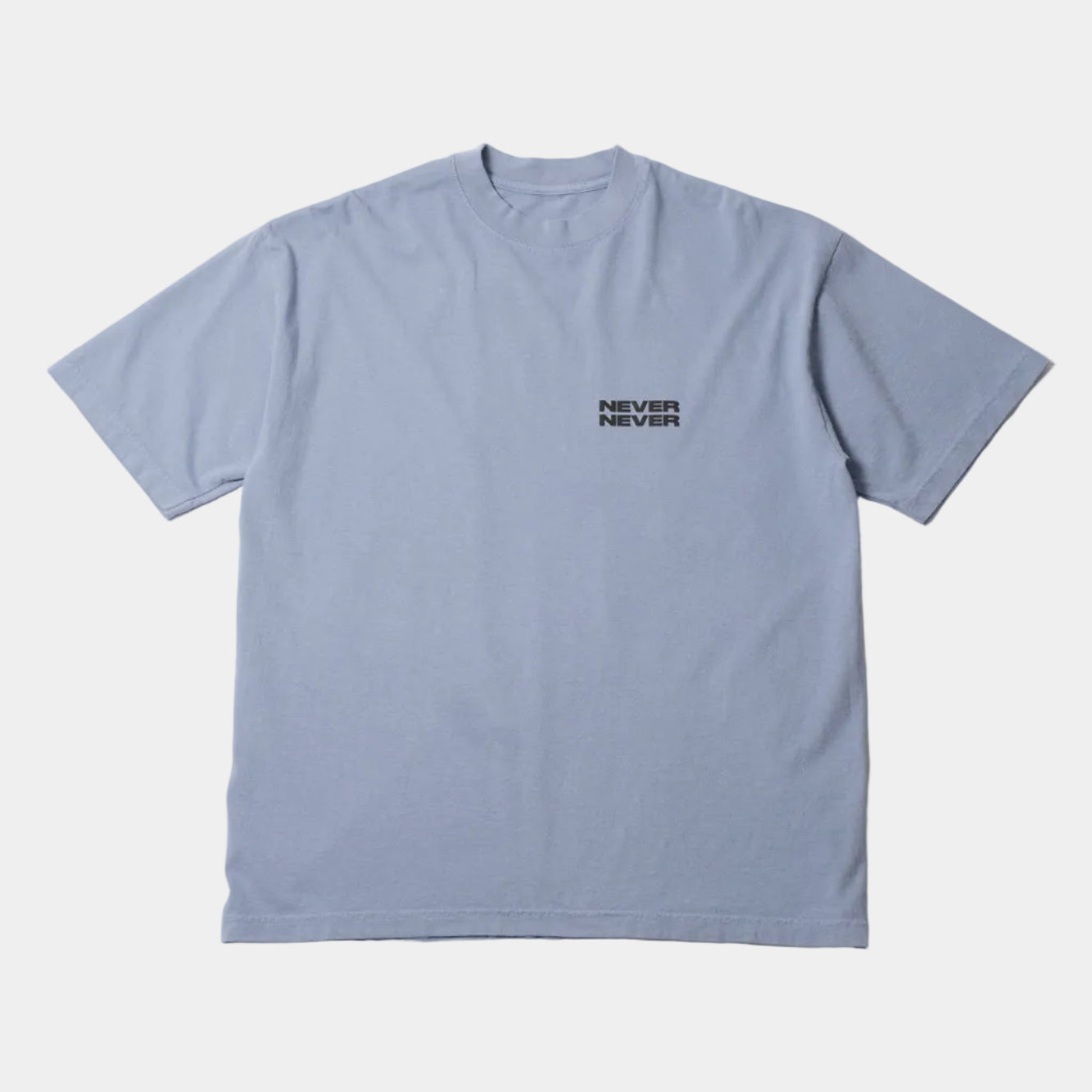Never Never Stack Tee - Washed Blue