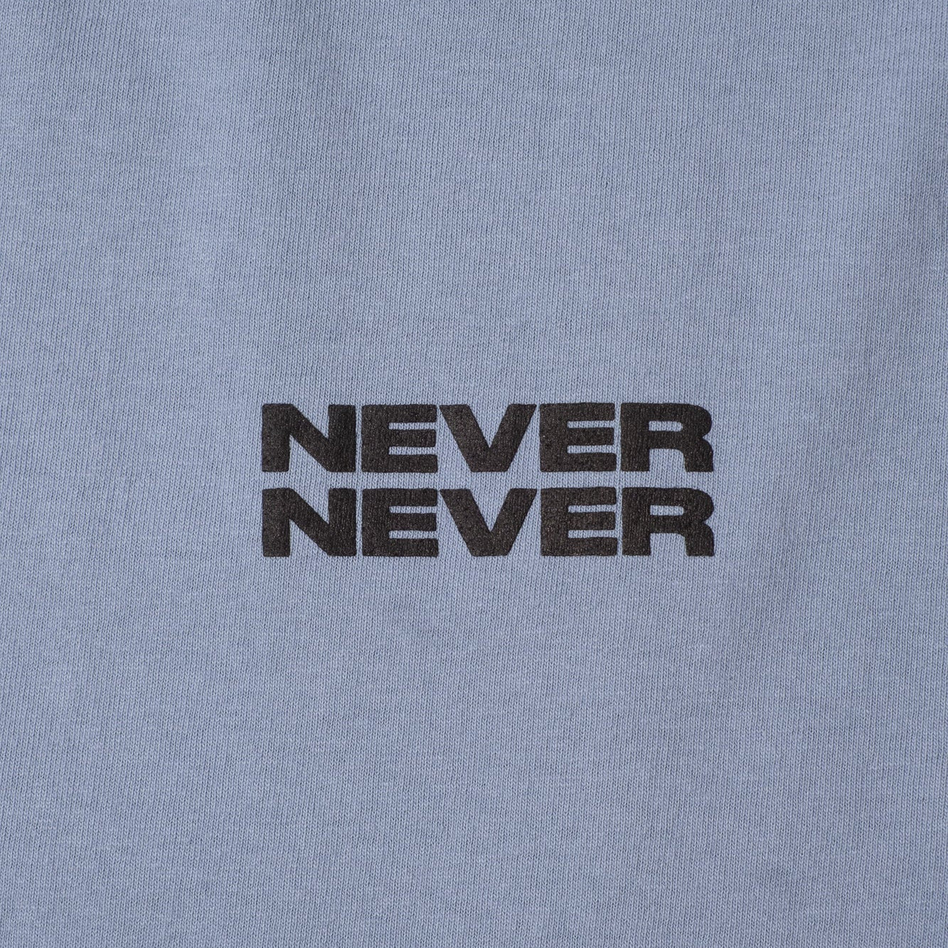 Never Never Stack Tee - Washed Blue