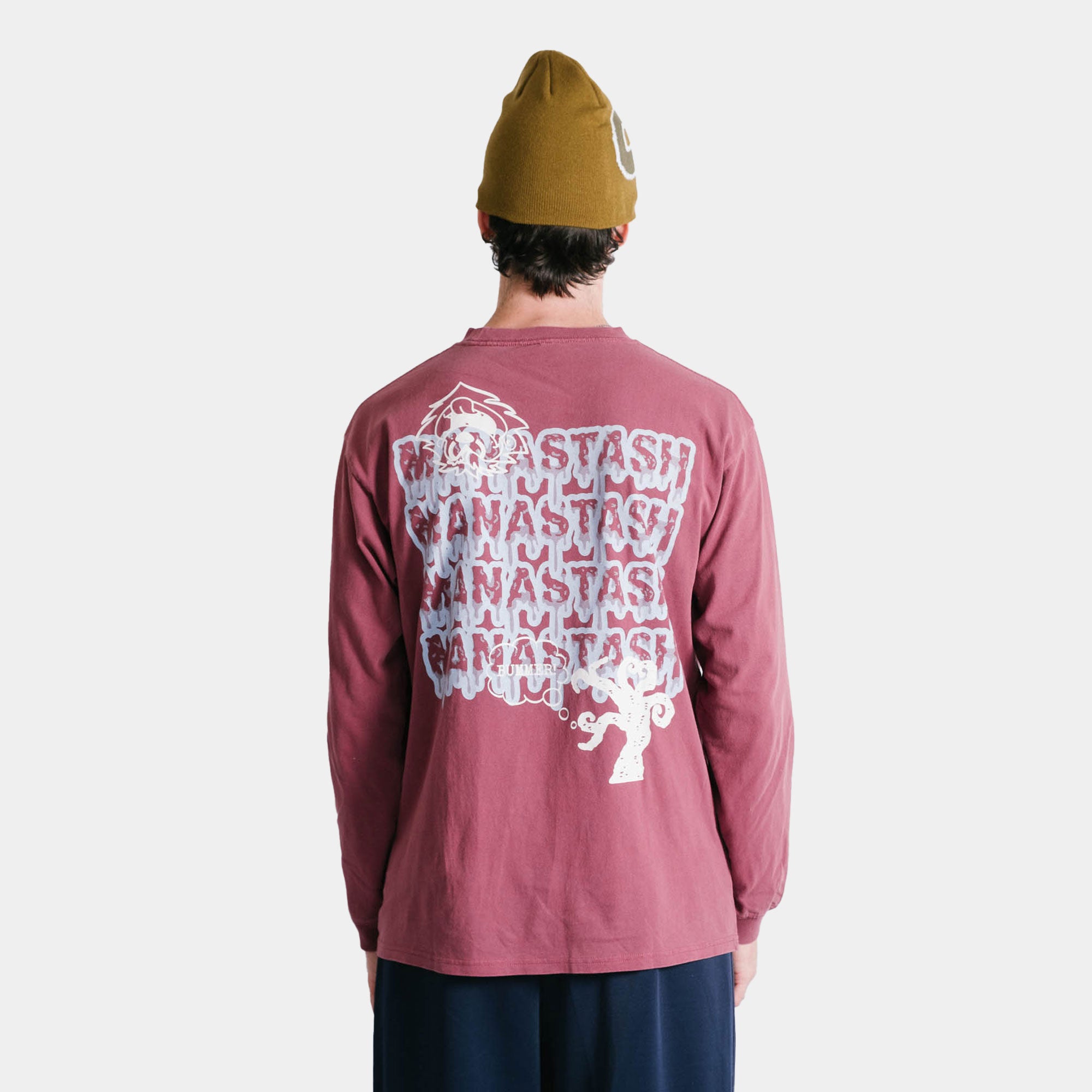 Manastash Pumice Mushroom LS Tee - Burgundy