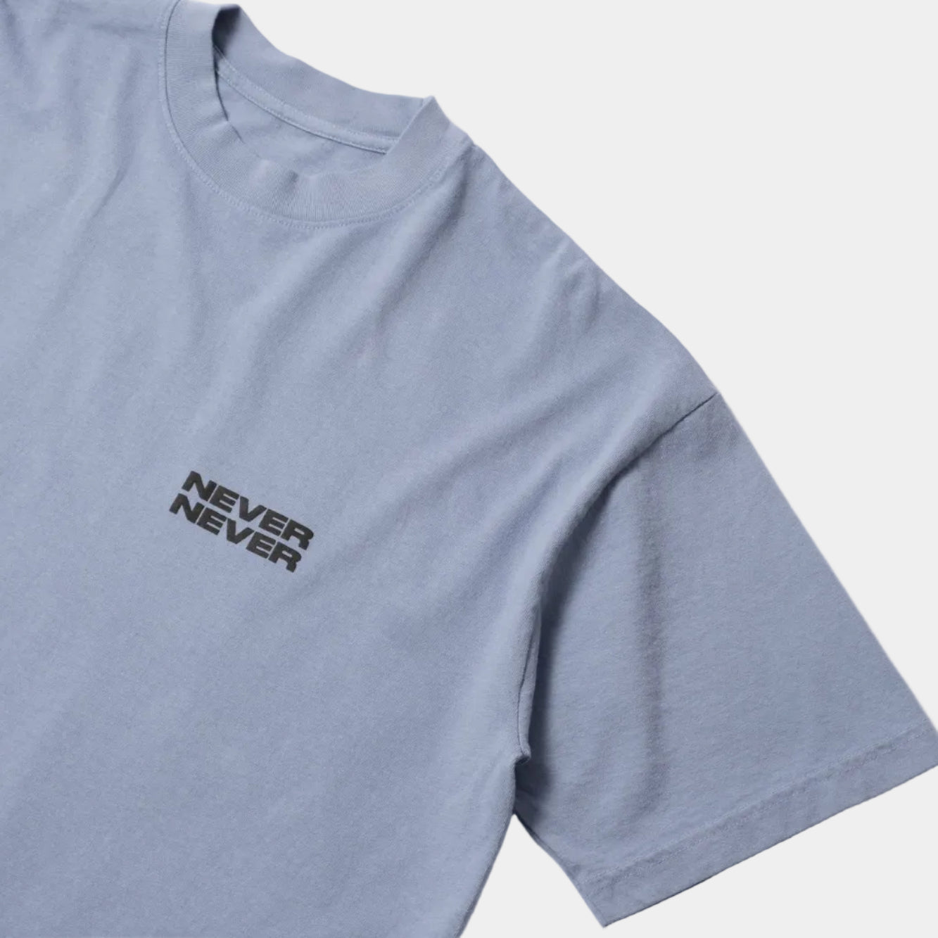 Never Never Stack Tee - Washed Blue
