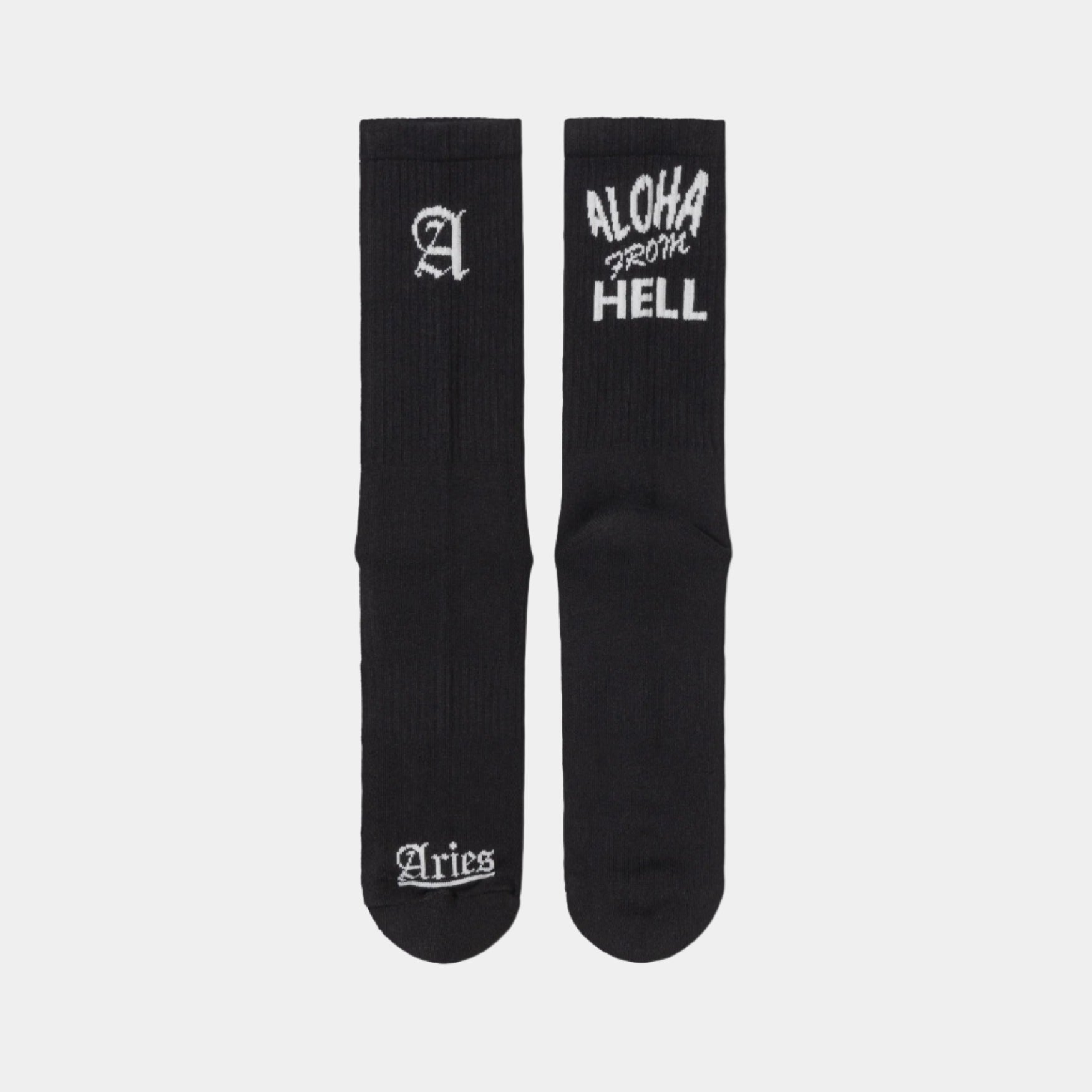 Aries Aloha From Hell Sock - Black