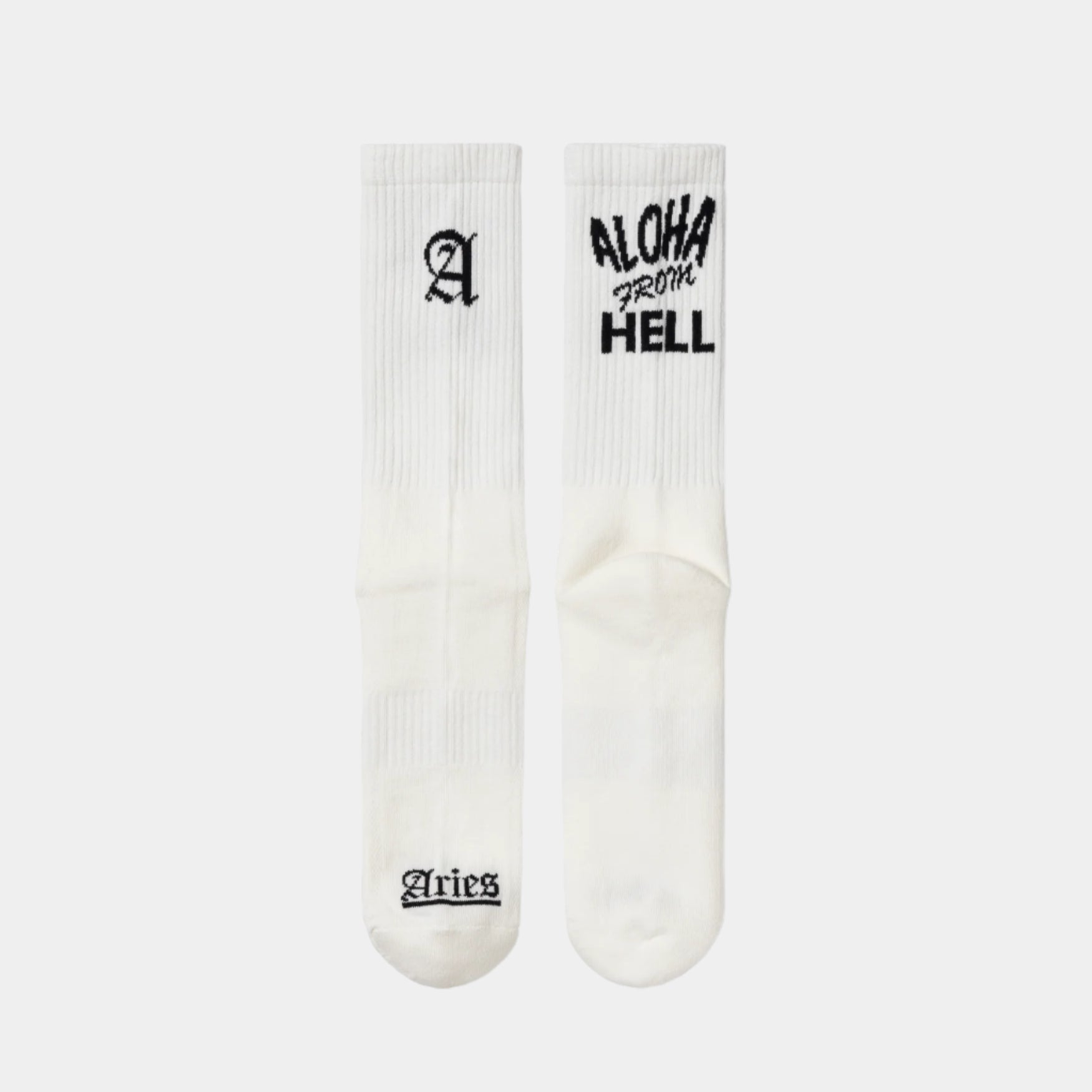 Aries Aloha From Hell Sock - White