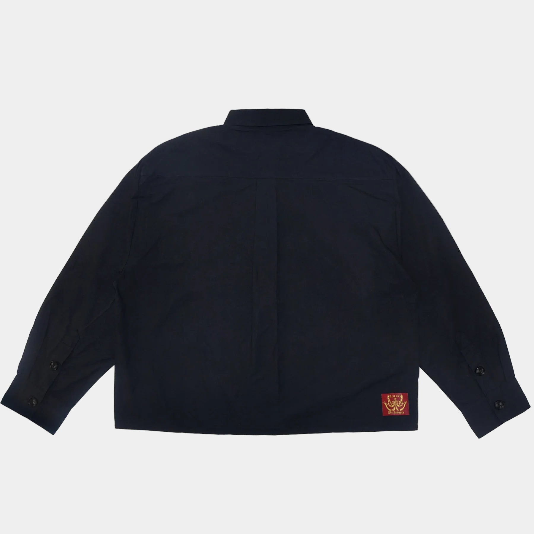 The Salvages Porter Long Sleeve Shirt - Black