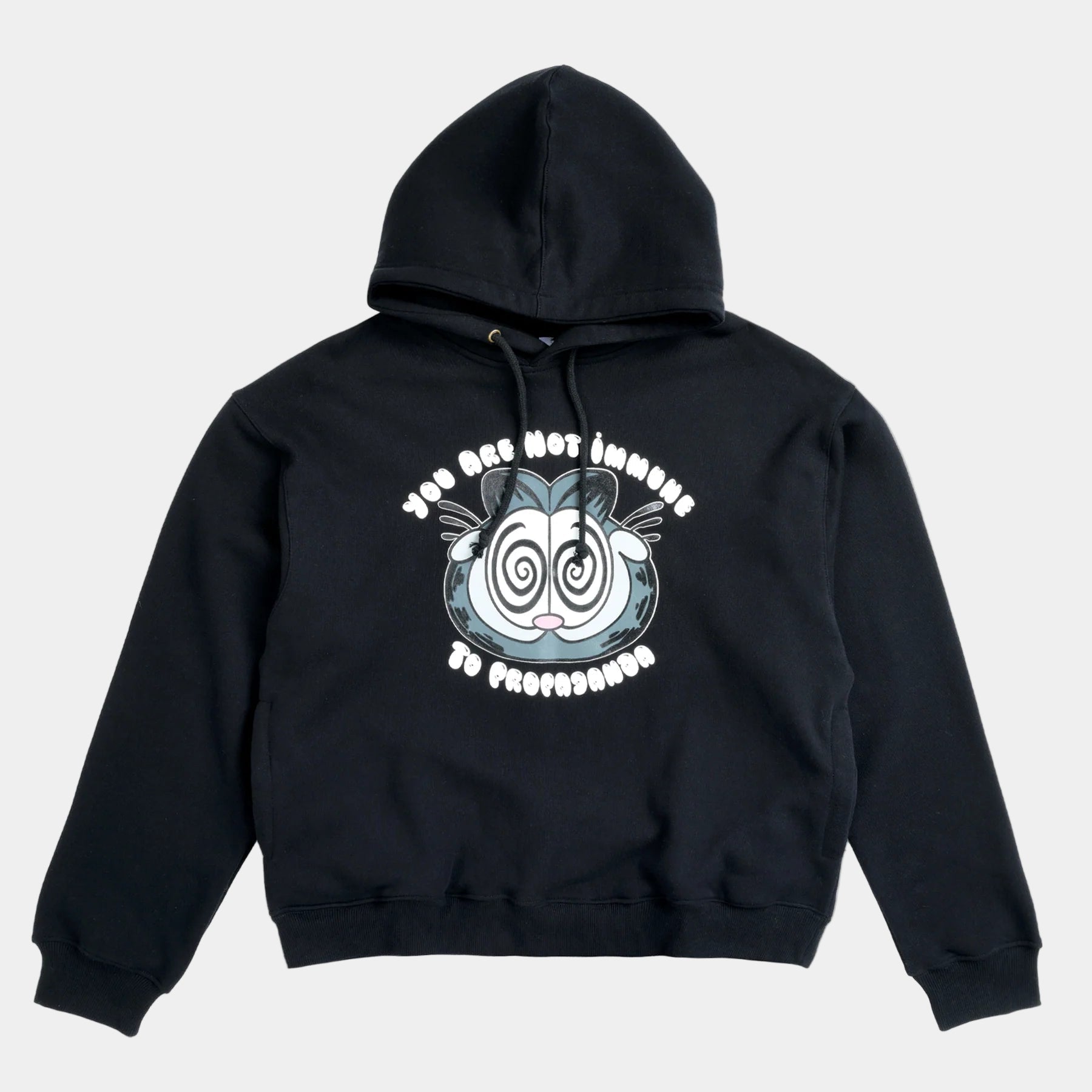 The Salvages Real Lies Propaganda Cat Hoodie - Black