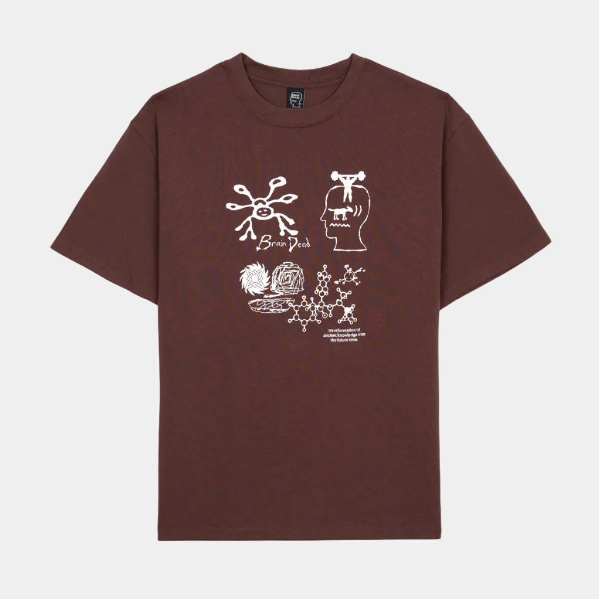 Brain Dead Ancient Knowledge T-Shirt - Berry