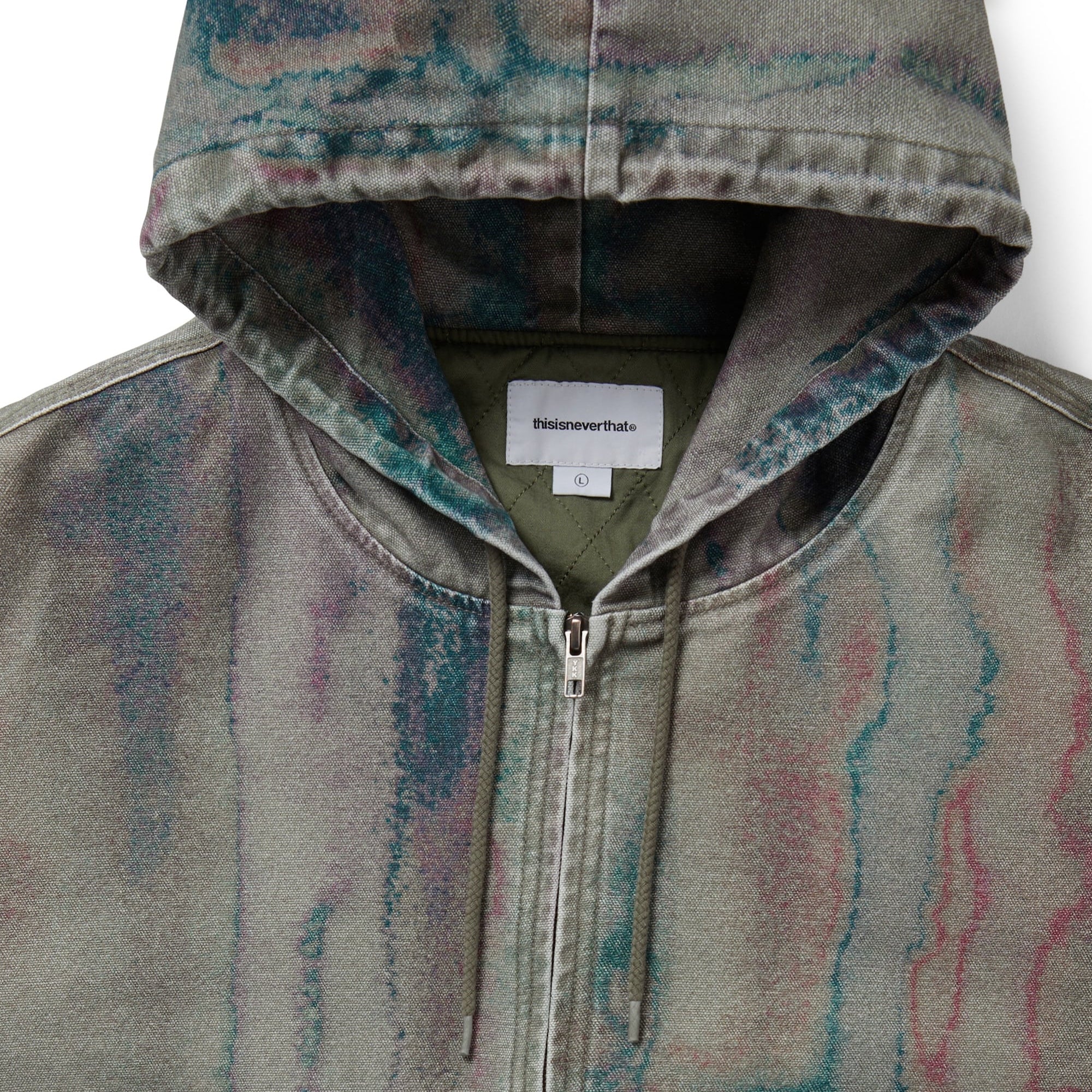 thisisneverthat Blurred Hood Jacket - Olive