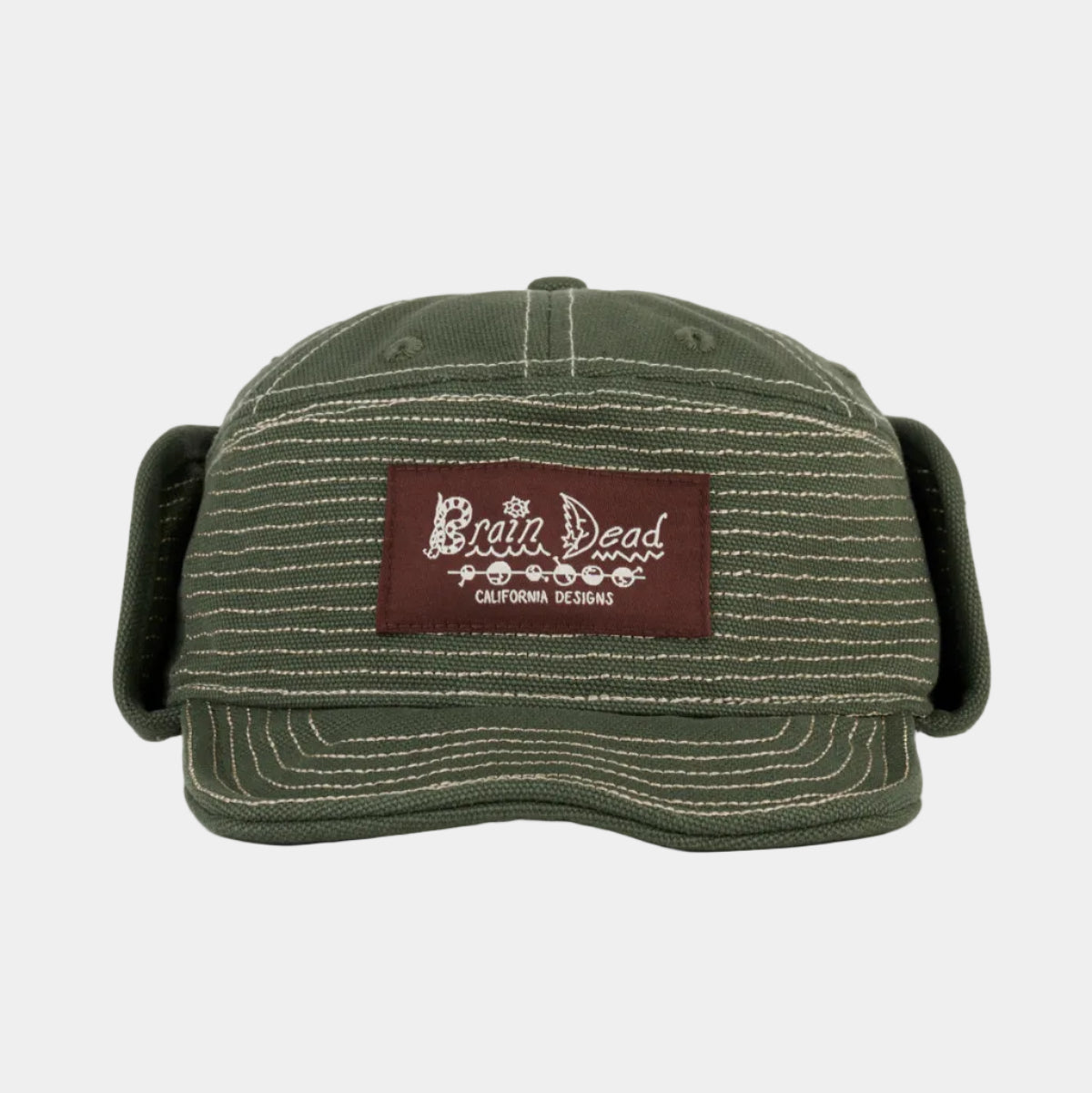 Brain Dead Canvas Work Hat - Military Green