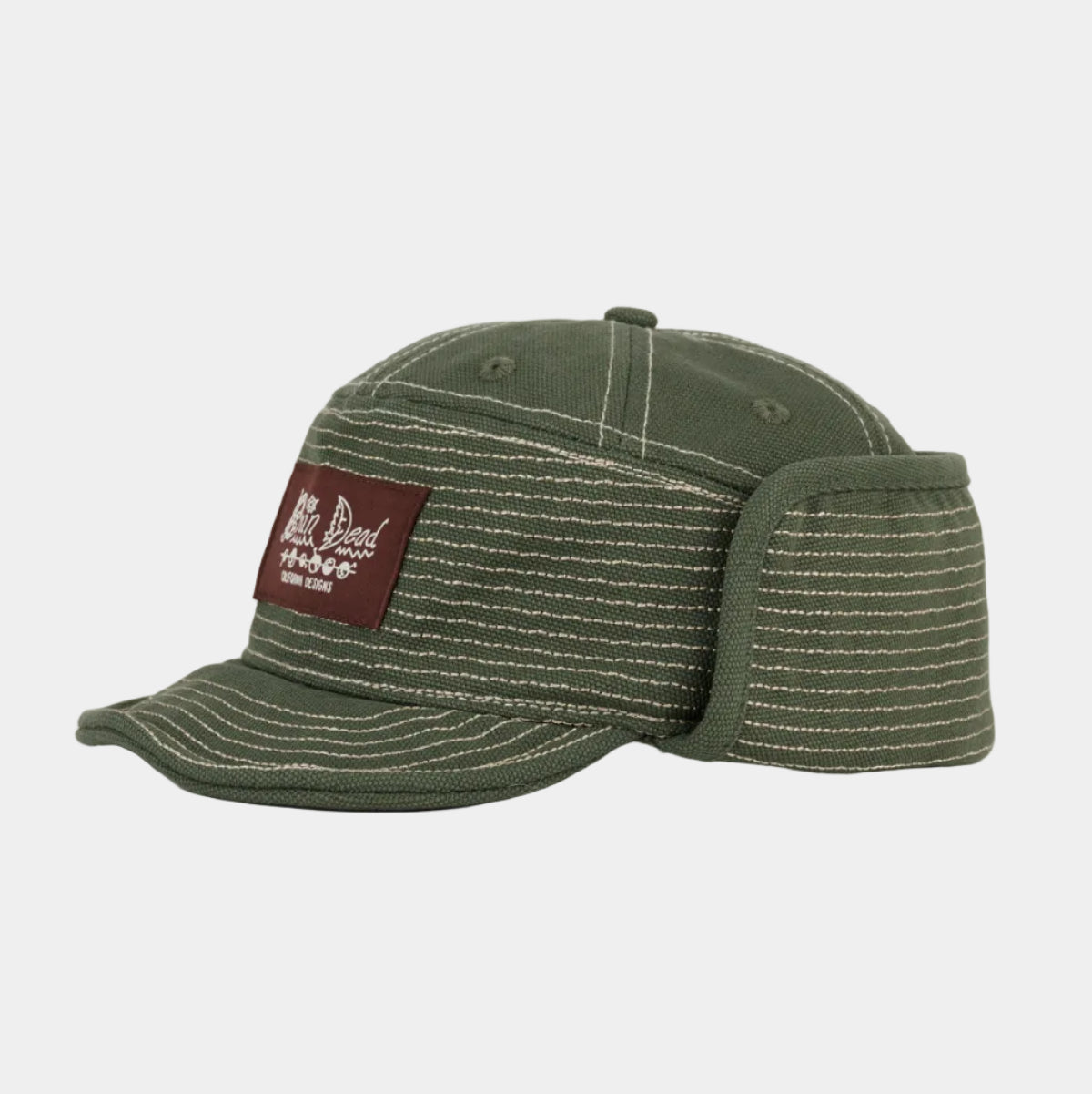 Brain Dead Canvas Work Hat - Military Green