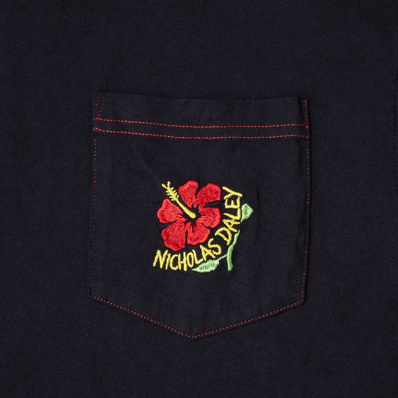 Nicholas Daley Hibiscus T-Shirt - Black