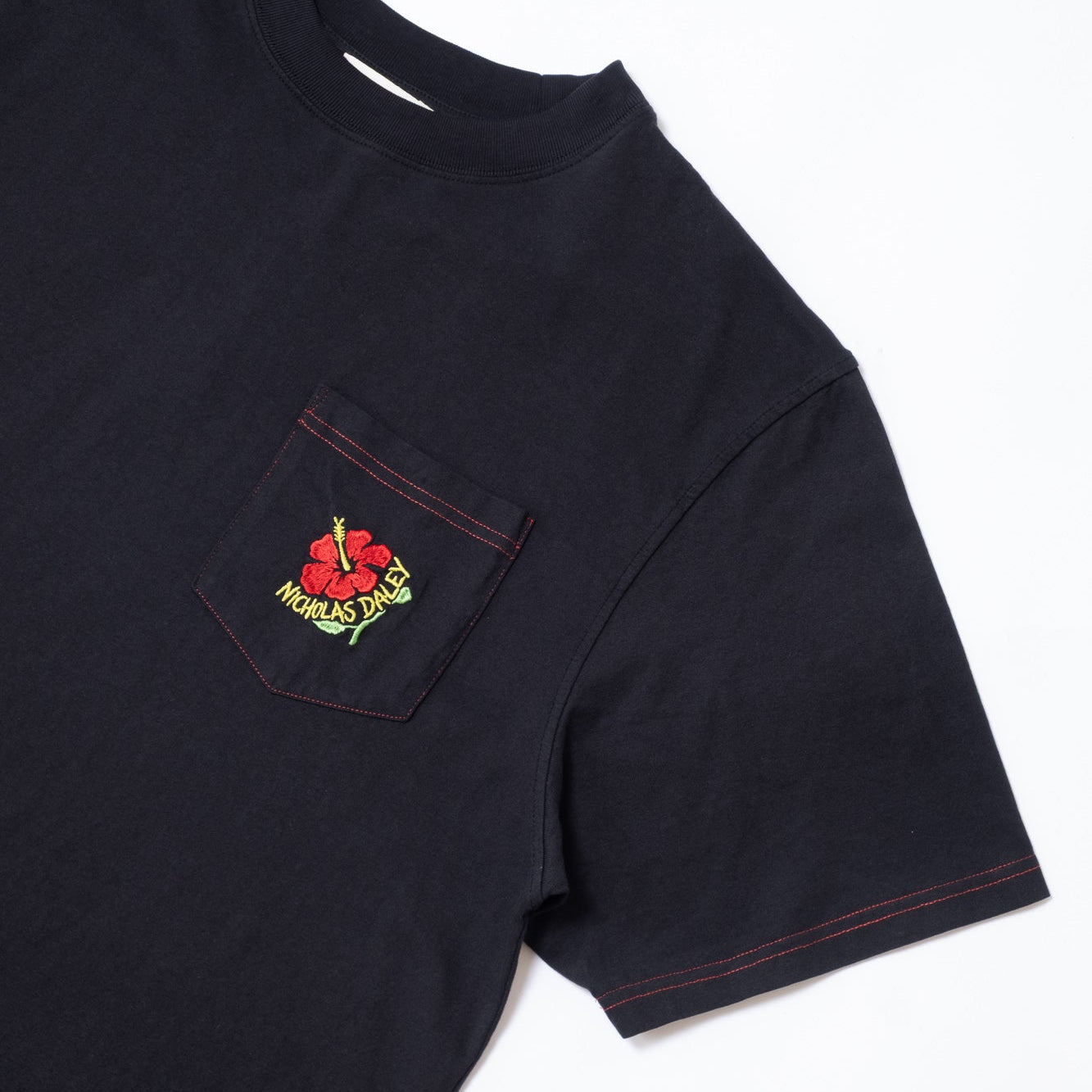 Nicholas Daley Hibiscus T-Shirt - Black