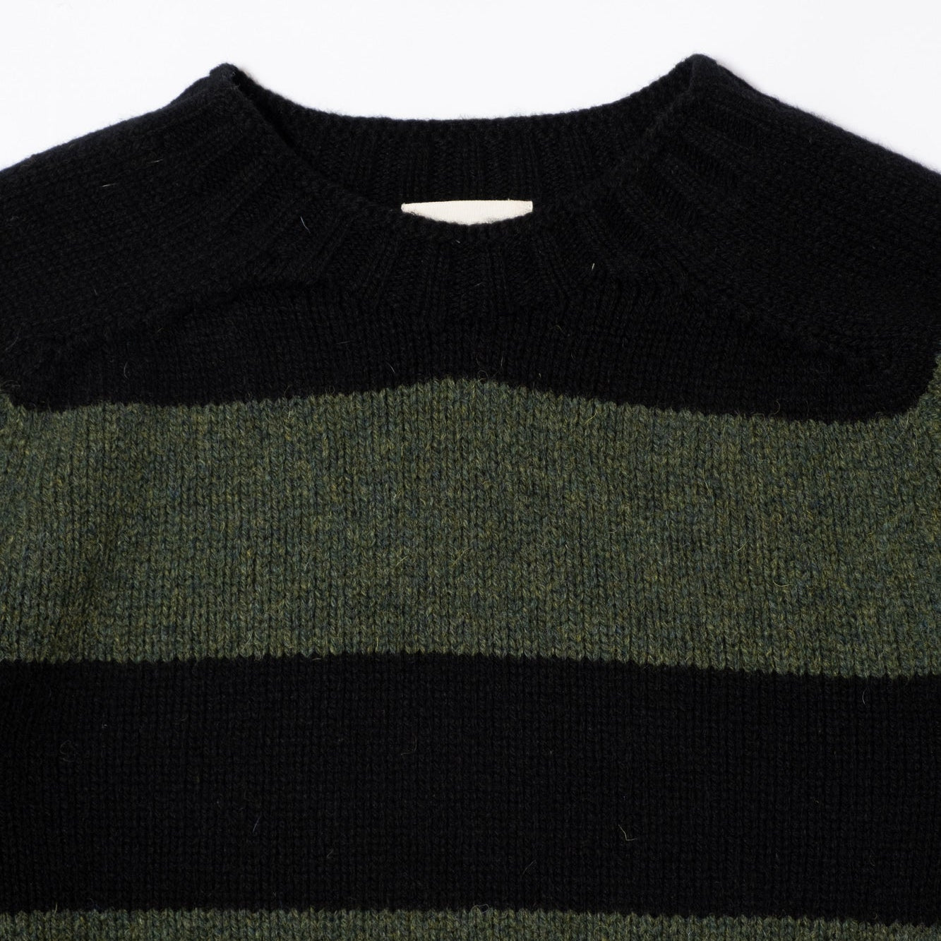 Nicholas Daley Striped Jumper - Black/Green