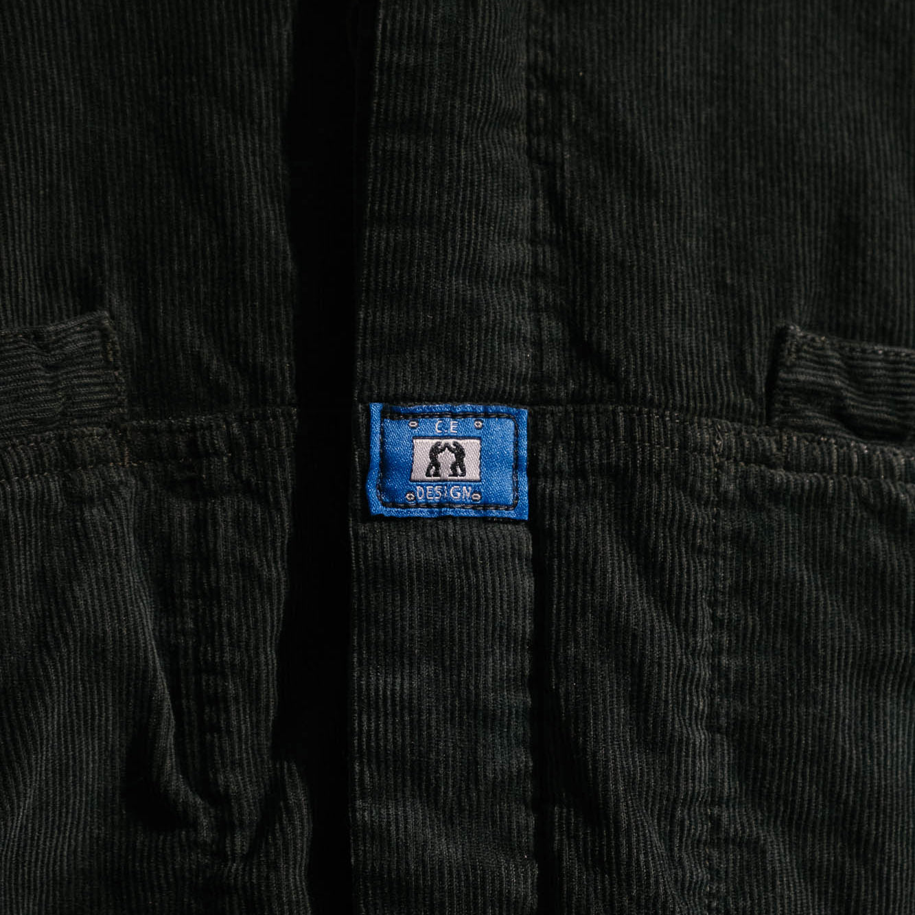 Cav Empt Overdye Cord Design Big Shirt - Charcoal