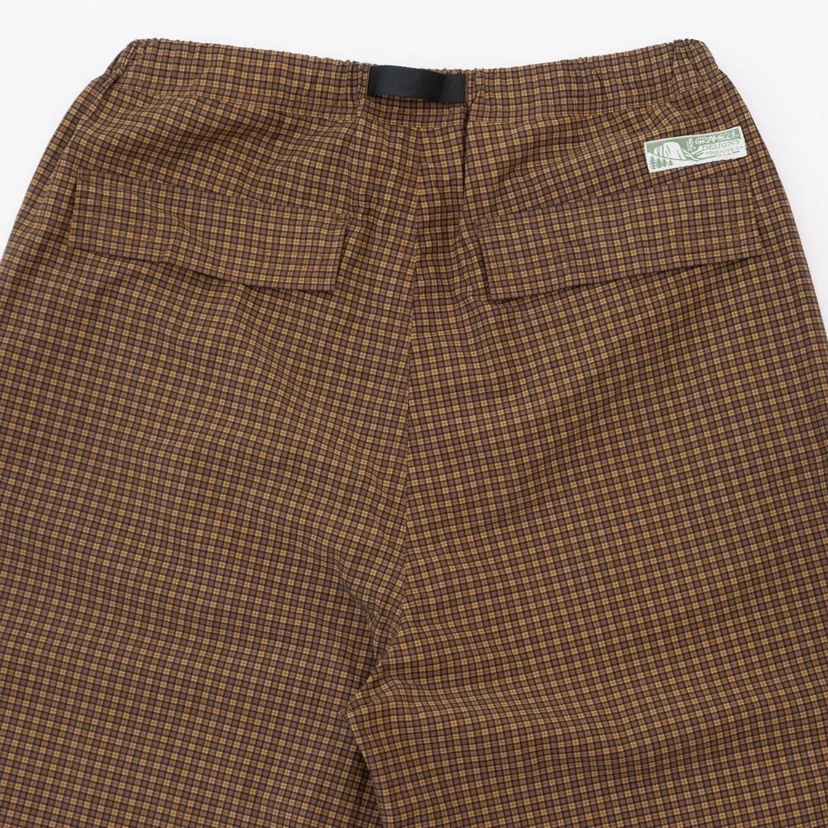 Gramicci Mini Check Nylon Pant - Brown Check