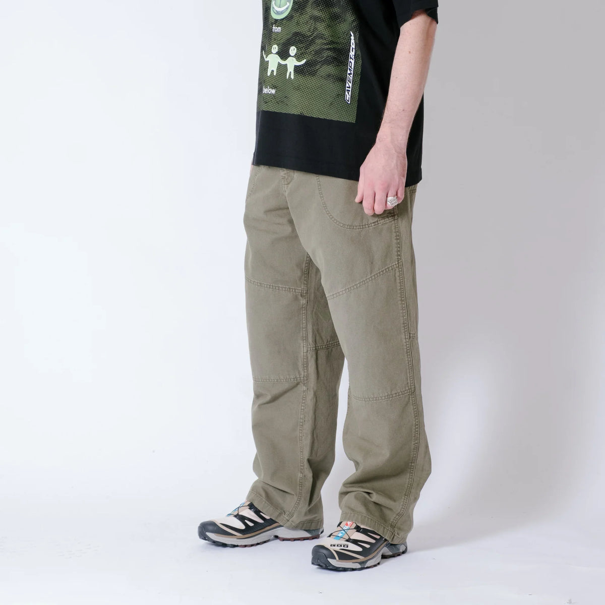 Gramicci Hemp Canvas Double Knee Pant - Burnt Olive Pigment