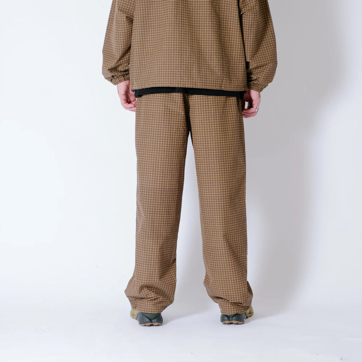 Gramicci Mini Check Nylon Pant - Brown Check