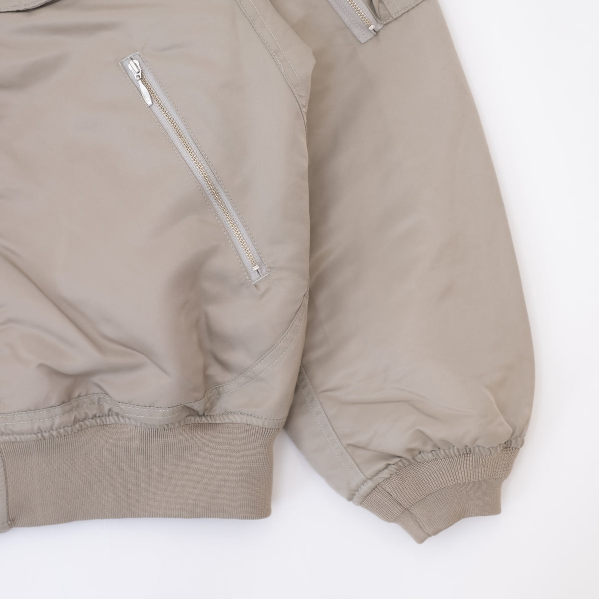 ECSTATIC Research Bomber Jacket - Beige