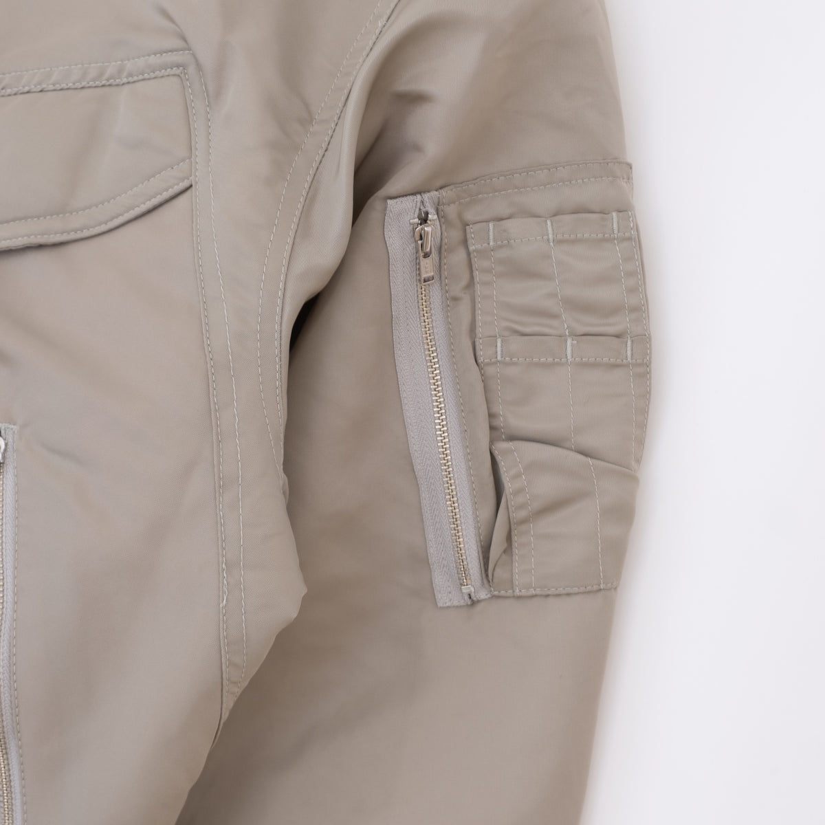 ECSTATIC Research Bomber Jacket - Beige