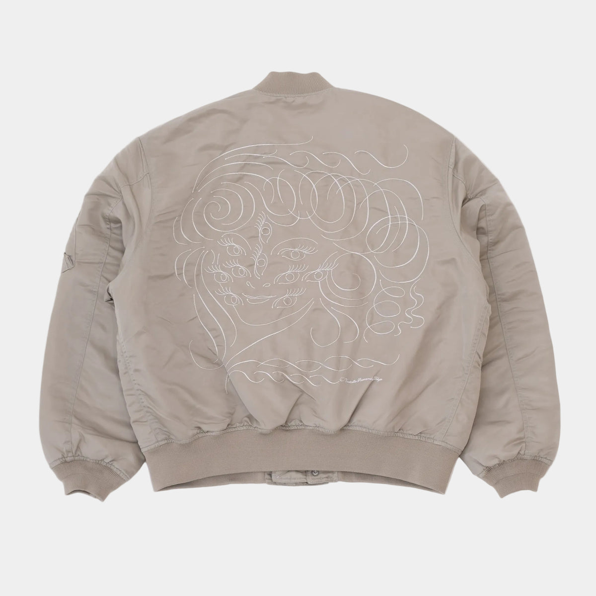 ECSTATIC Research Bomber Jacket - Beige