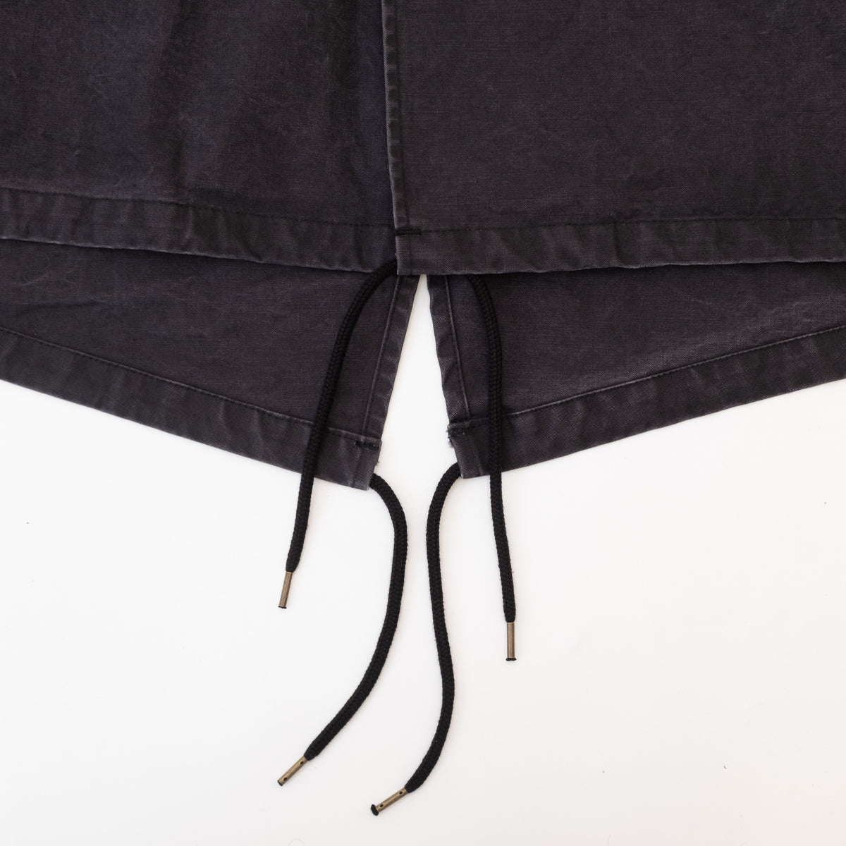 ECSTATIC Research Fishtail Trench Coat - Black