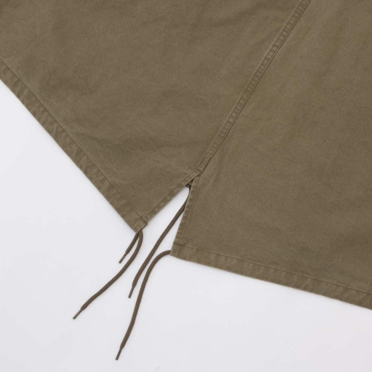 ECSTATIC Research Fishtail Trench Coat - Olive