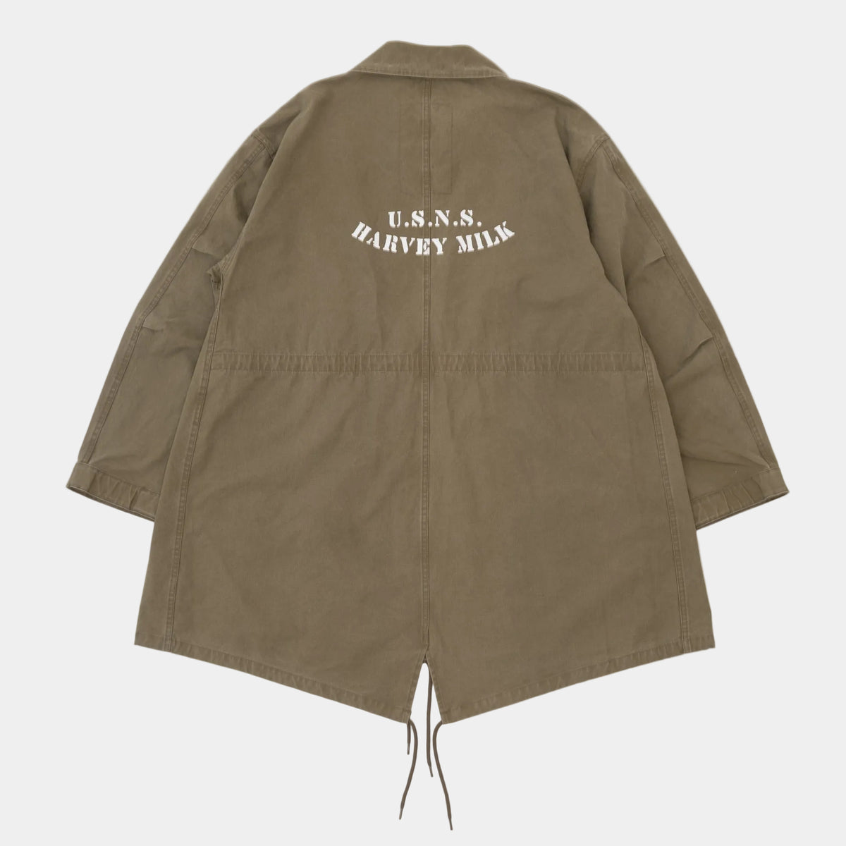 ECSTATIC Research Fishtail Trench Coat - Olive