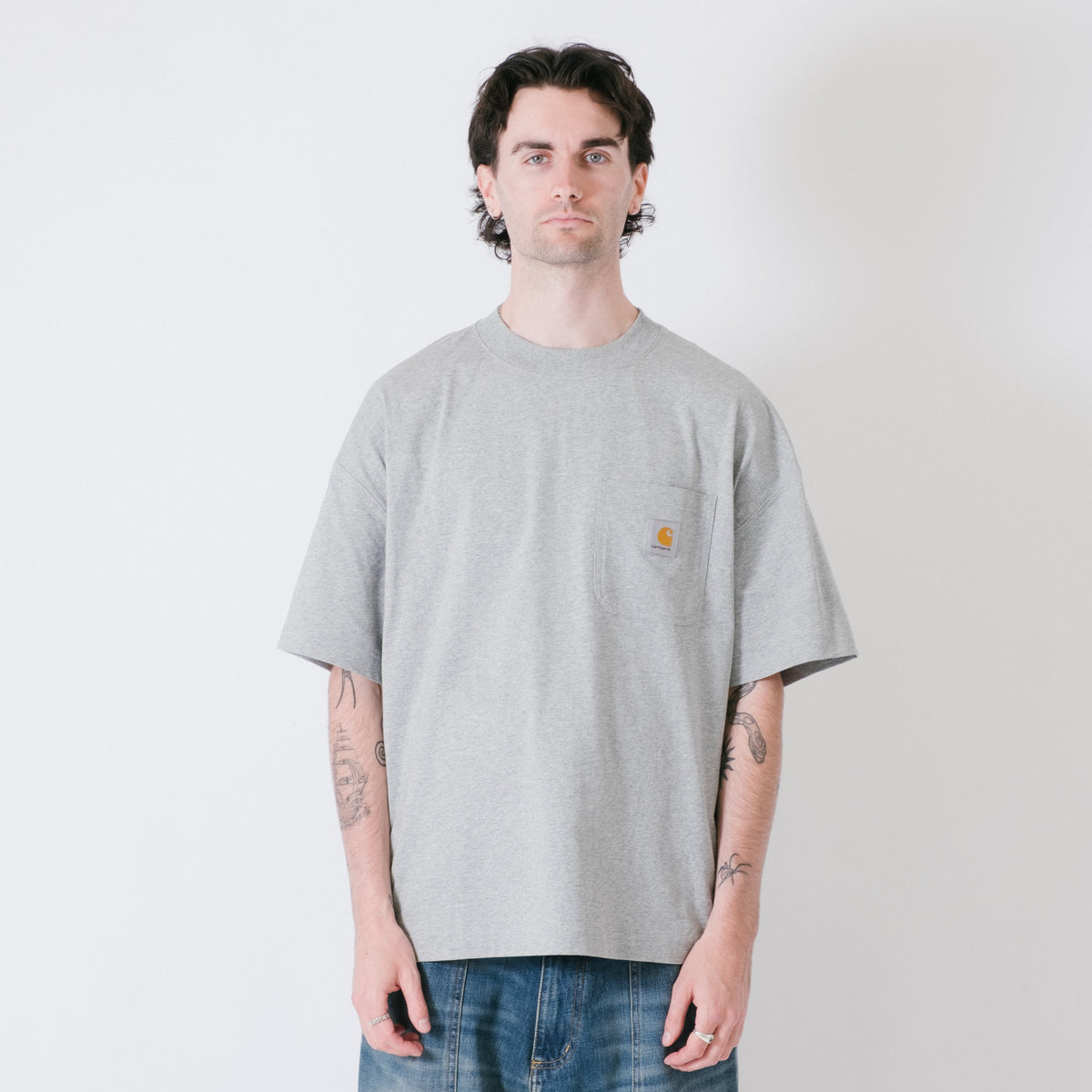 Carhartt WIP Work Pocket T-Shirt - Grey Heather